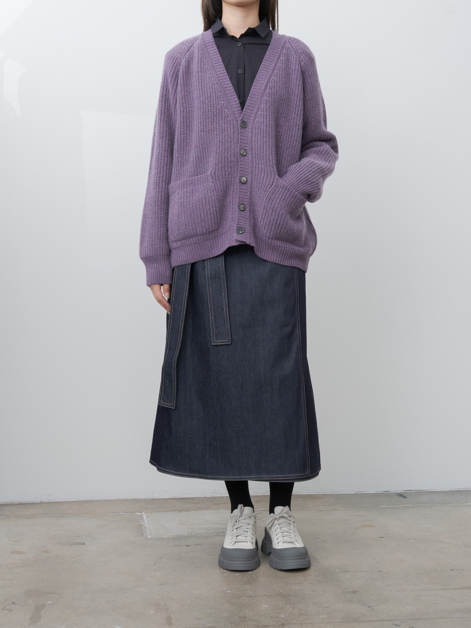 Namu Shop - Bergfabel Cashmere Cardigan - Wineberry