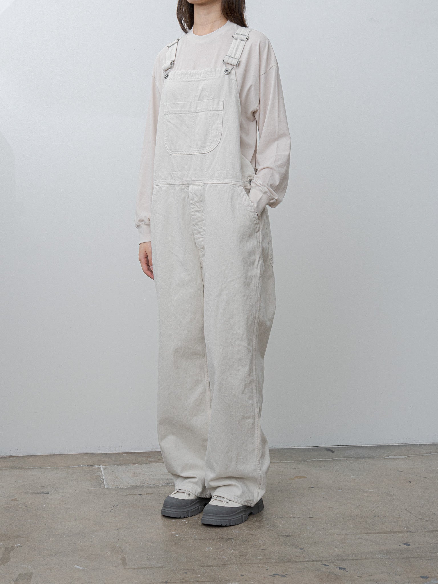 Namu Shop - Veritecoeur Denim Overall - Ivory