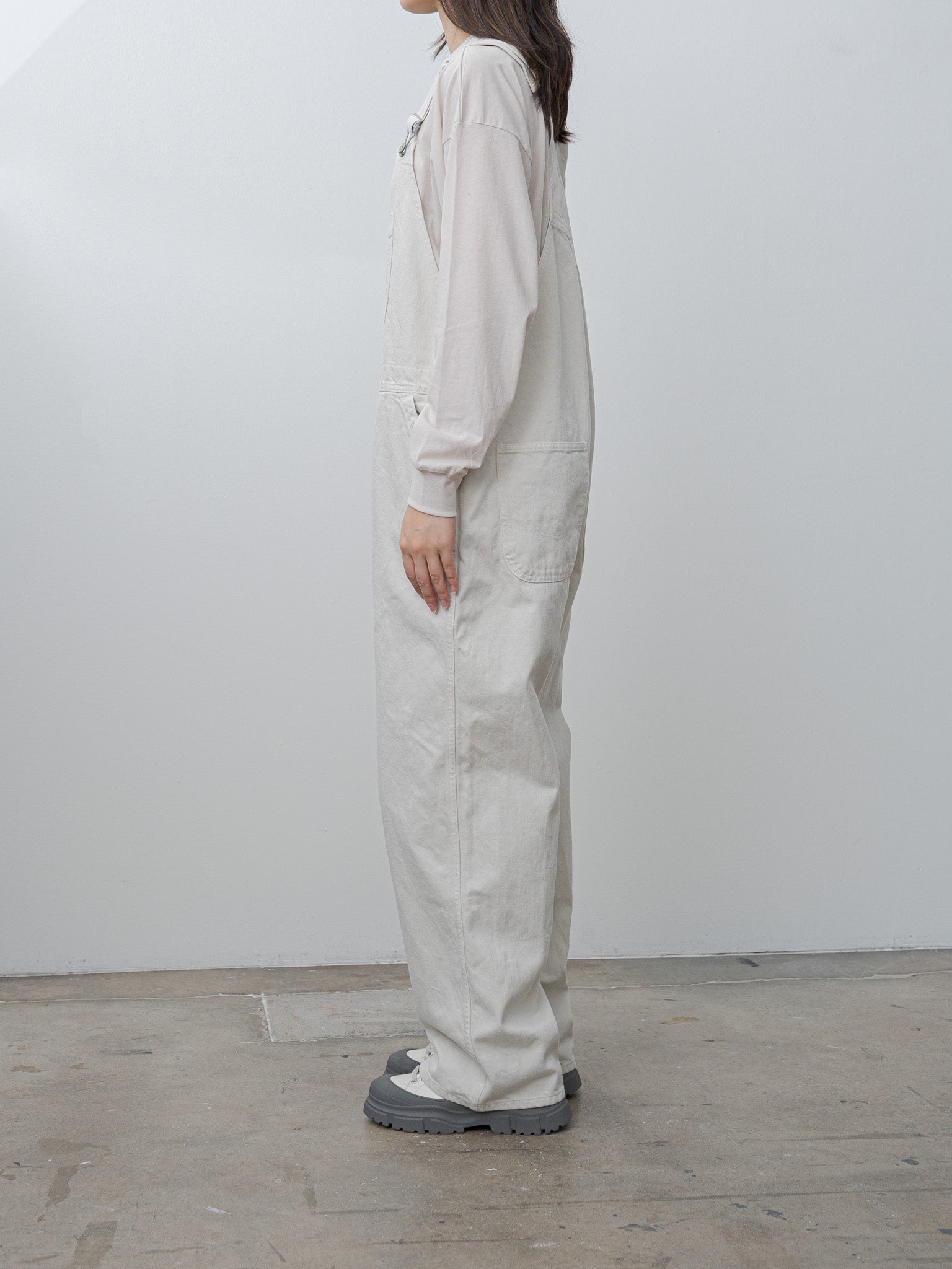 Namu Shop - Veritecoeur Denim Overall - Ivory