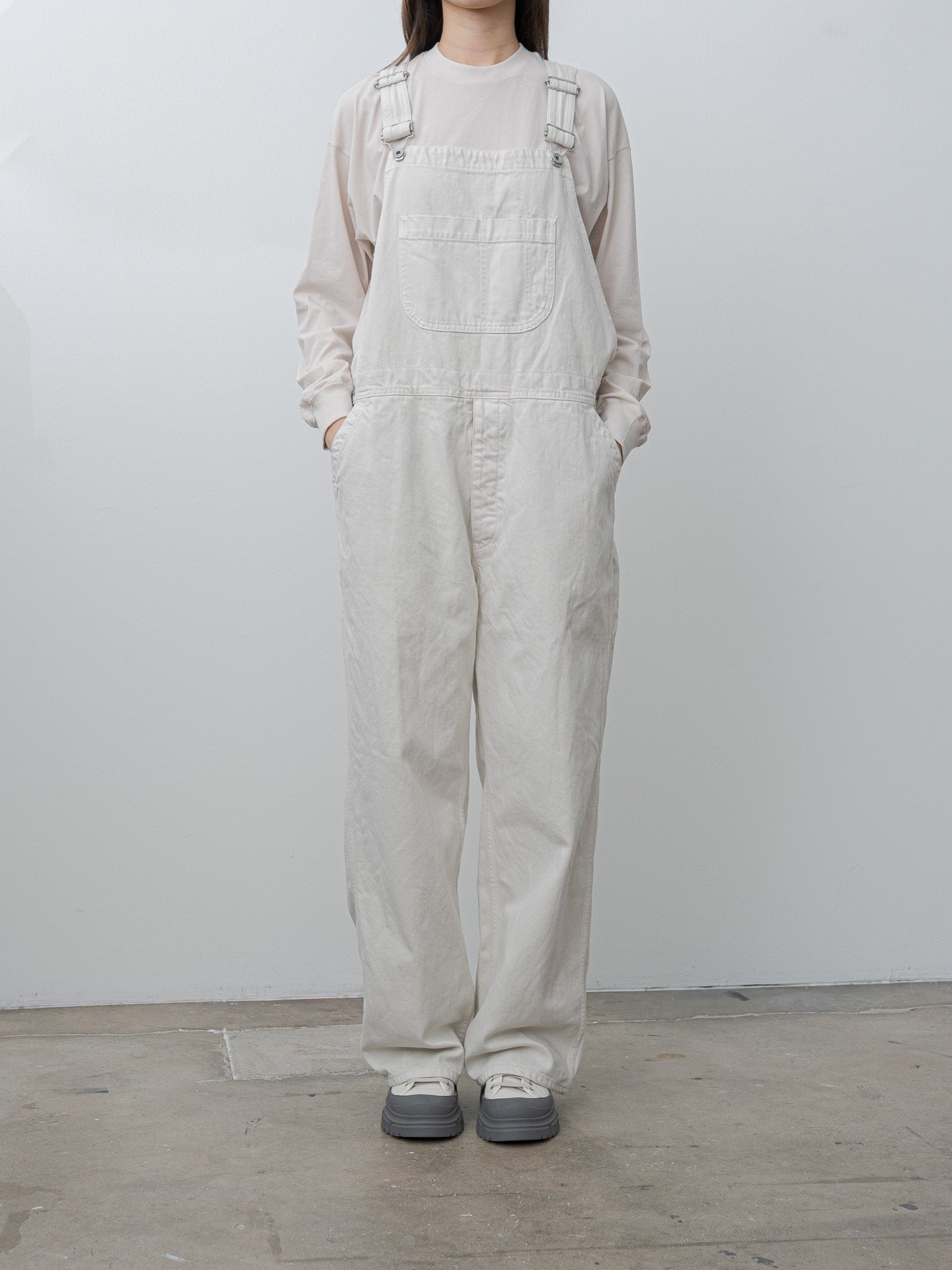 Namu Shop - Veritecoeur Denim Overall - Ivory