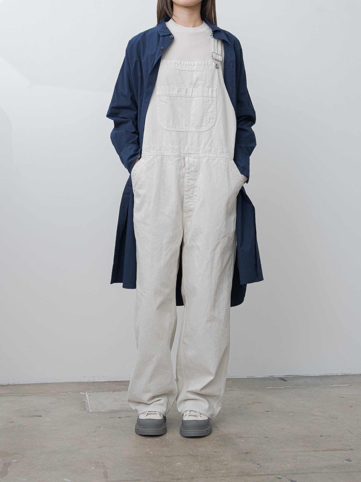 Namu Shop - Veritecoeur Shirt Dress - Navy