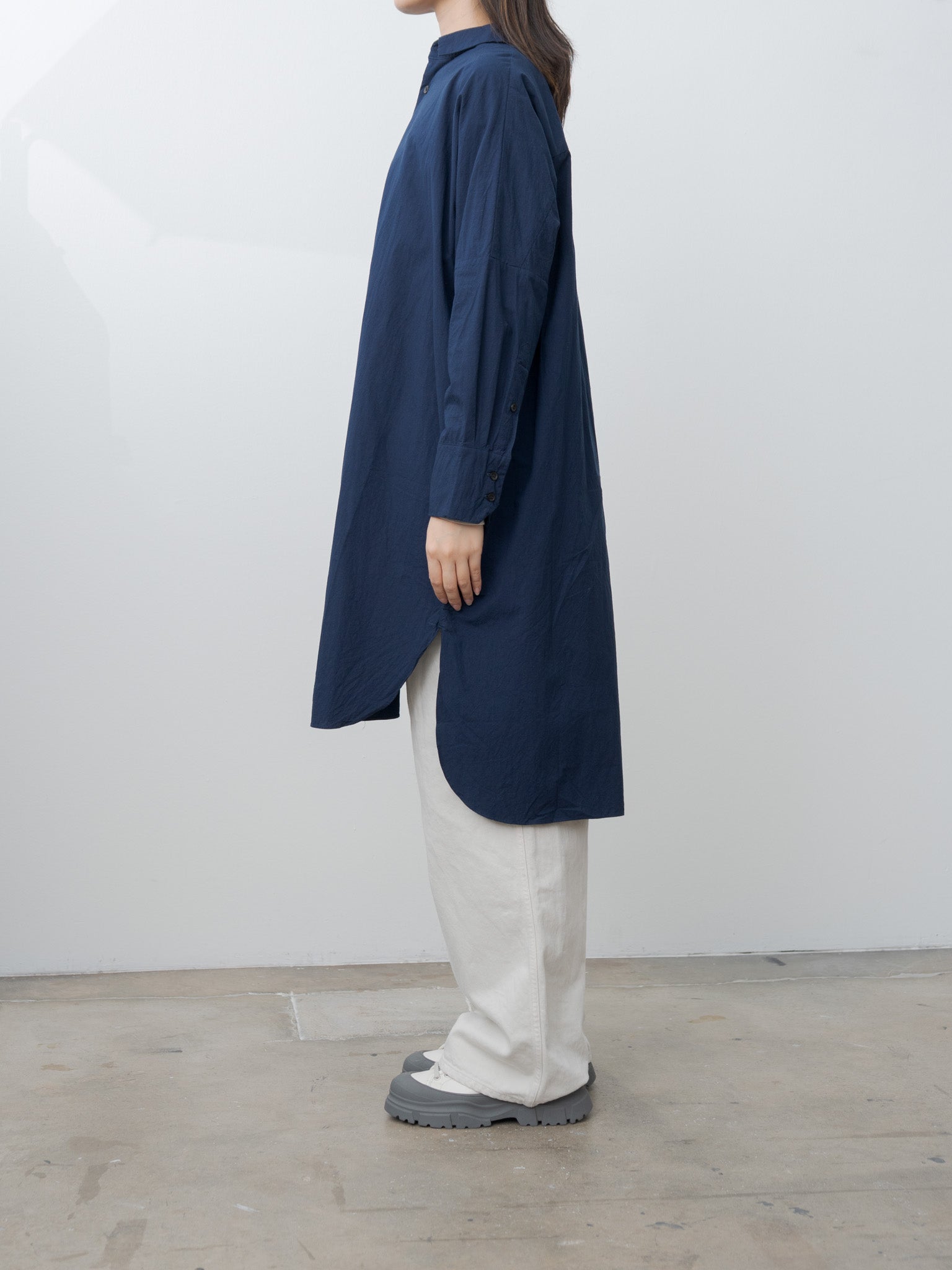 Namu Shop - Veritecoeur Shirt Dress - Navy