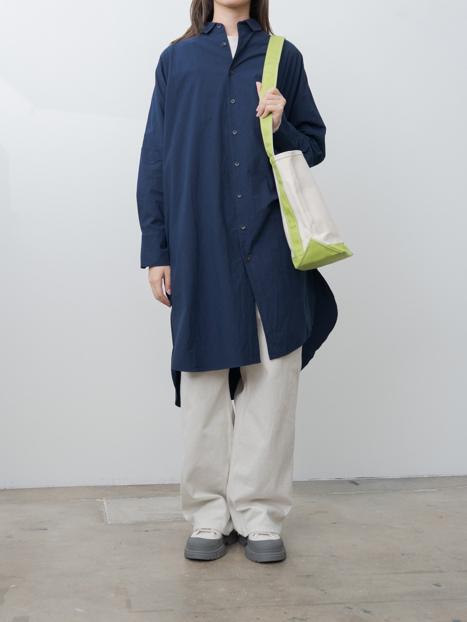 Namu Shop - Veritecoeur Shirt Dress - Navy