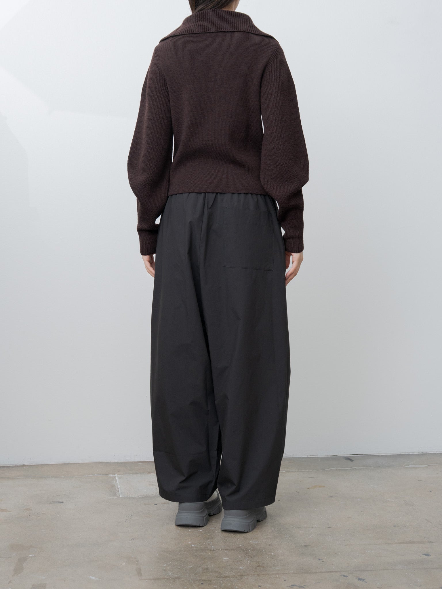 Namu Shop - Veritecoeur Box Pleats Easy Pants - Black