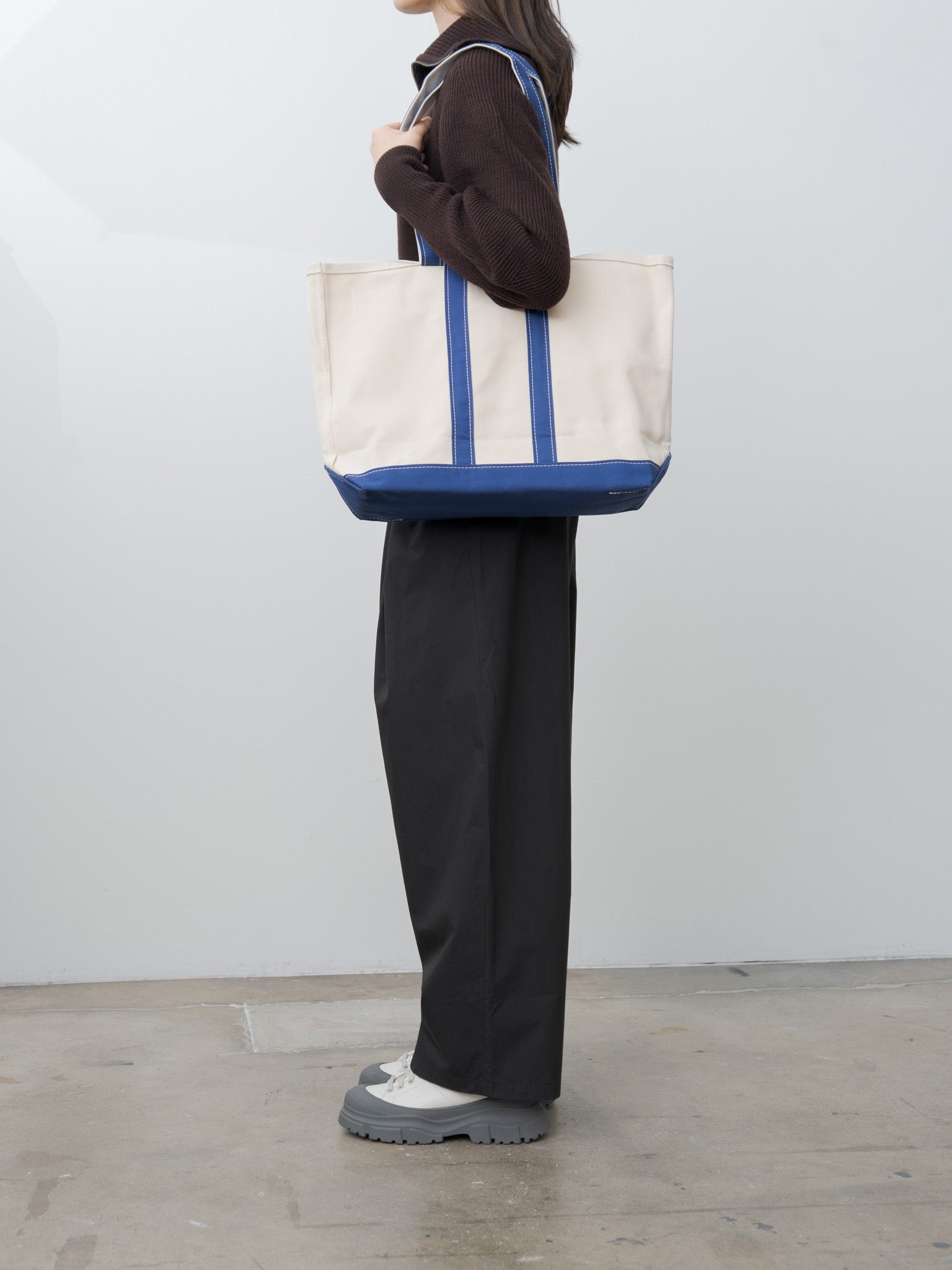 Namu Shop - Tembea Market Tote - Natural/Navy