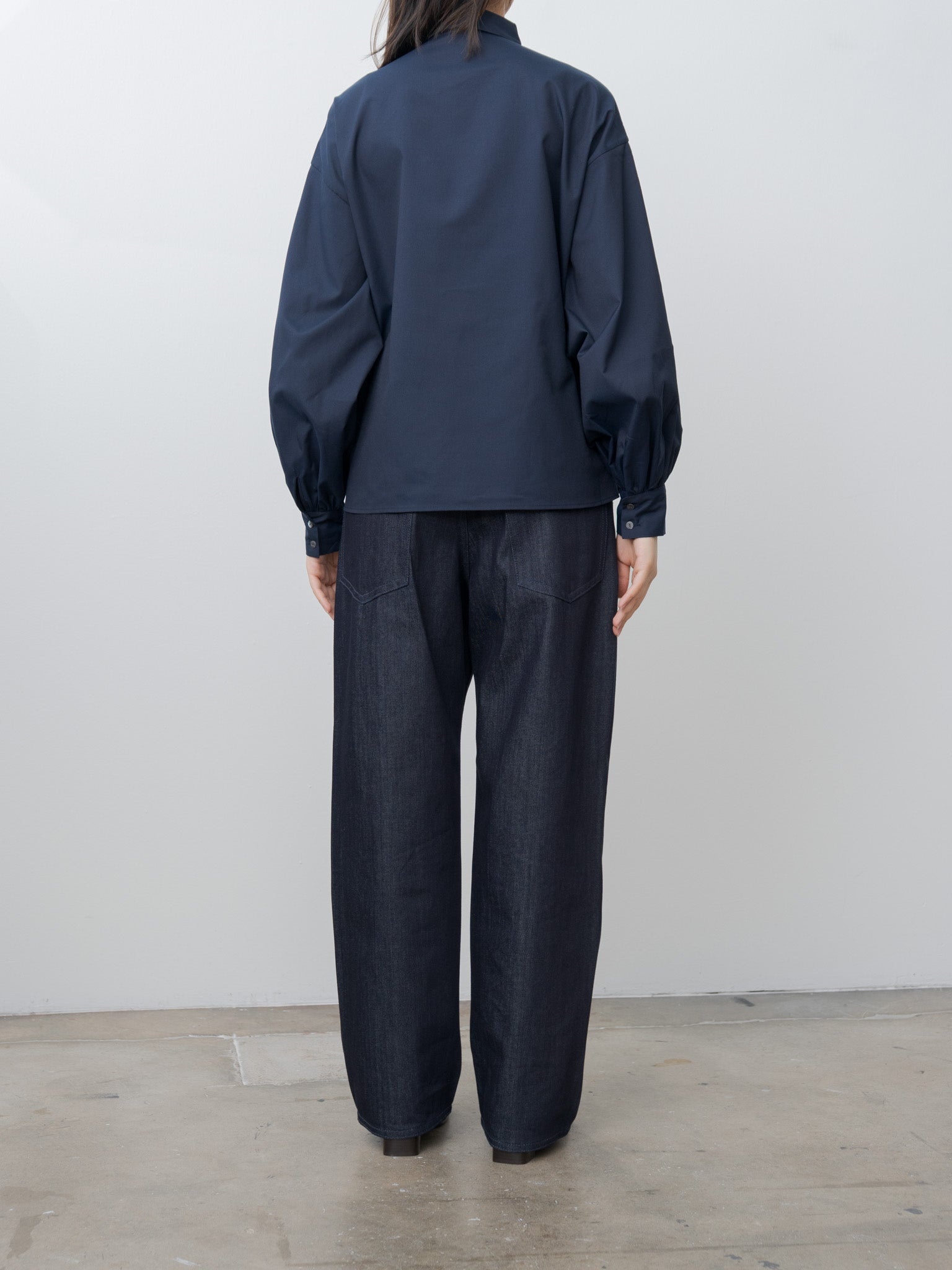 Namu Shop - Veritecoeur Wide Shirt - Dark Navy