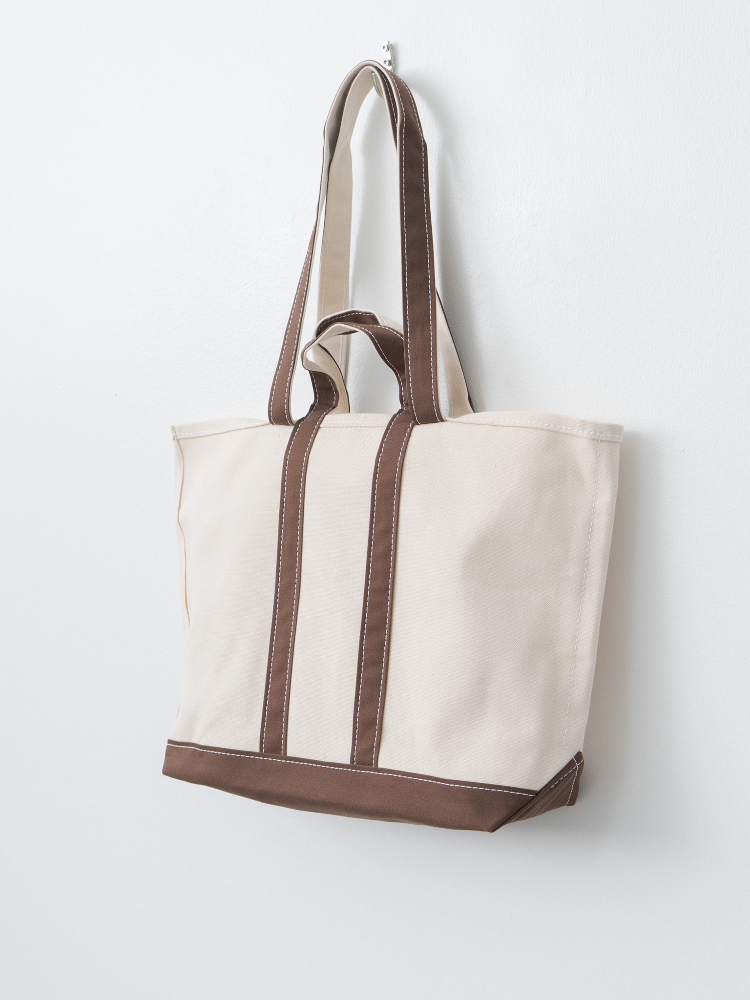 Namu Shop - Tembea Market Tote - Natural/Dark Chocolate