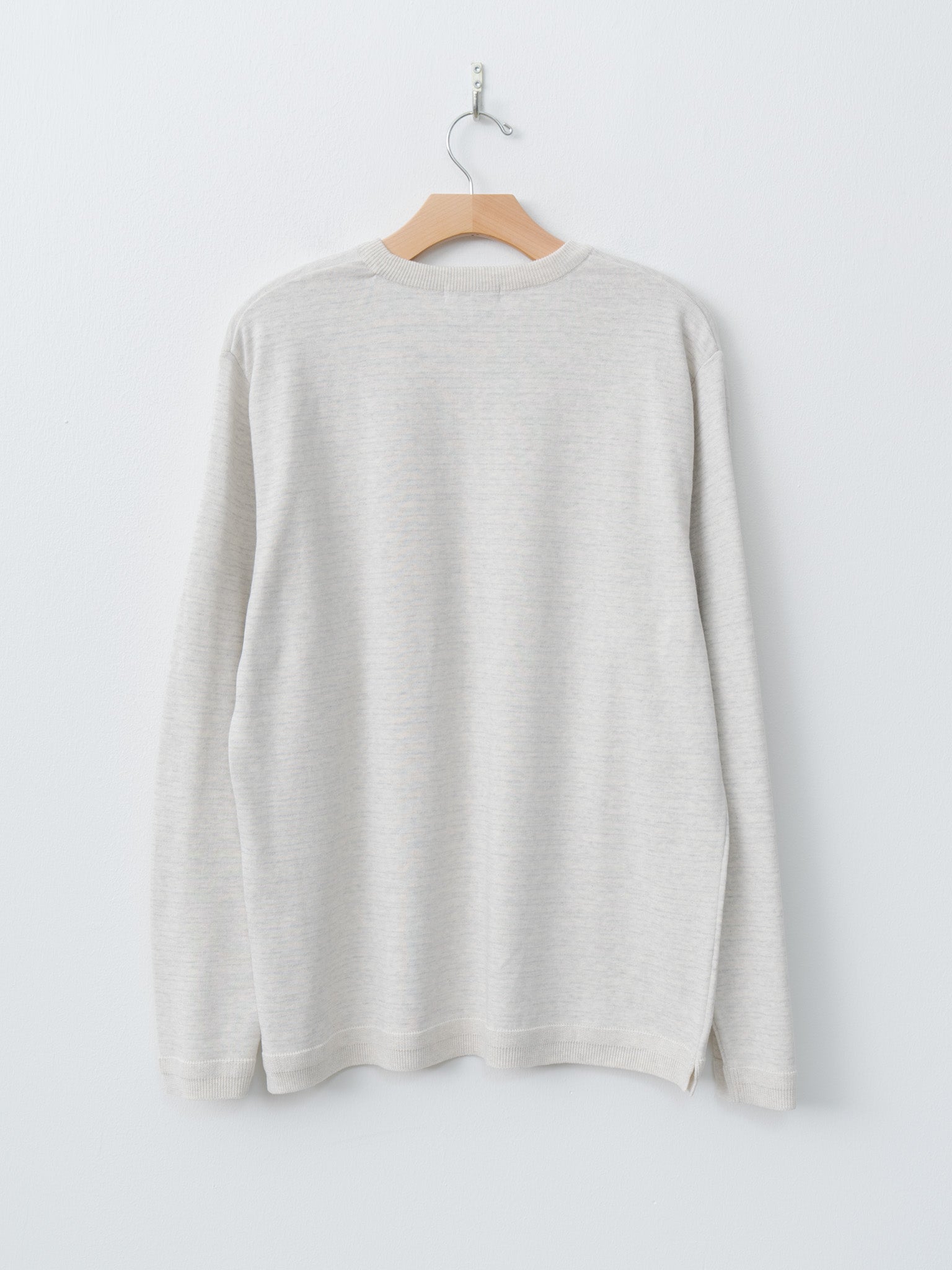 Namu Shop - Fujito Border Knit T-Shirt - Oatmeal Border