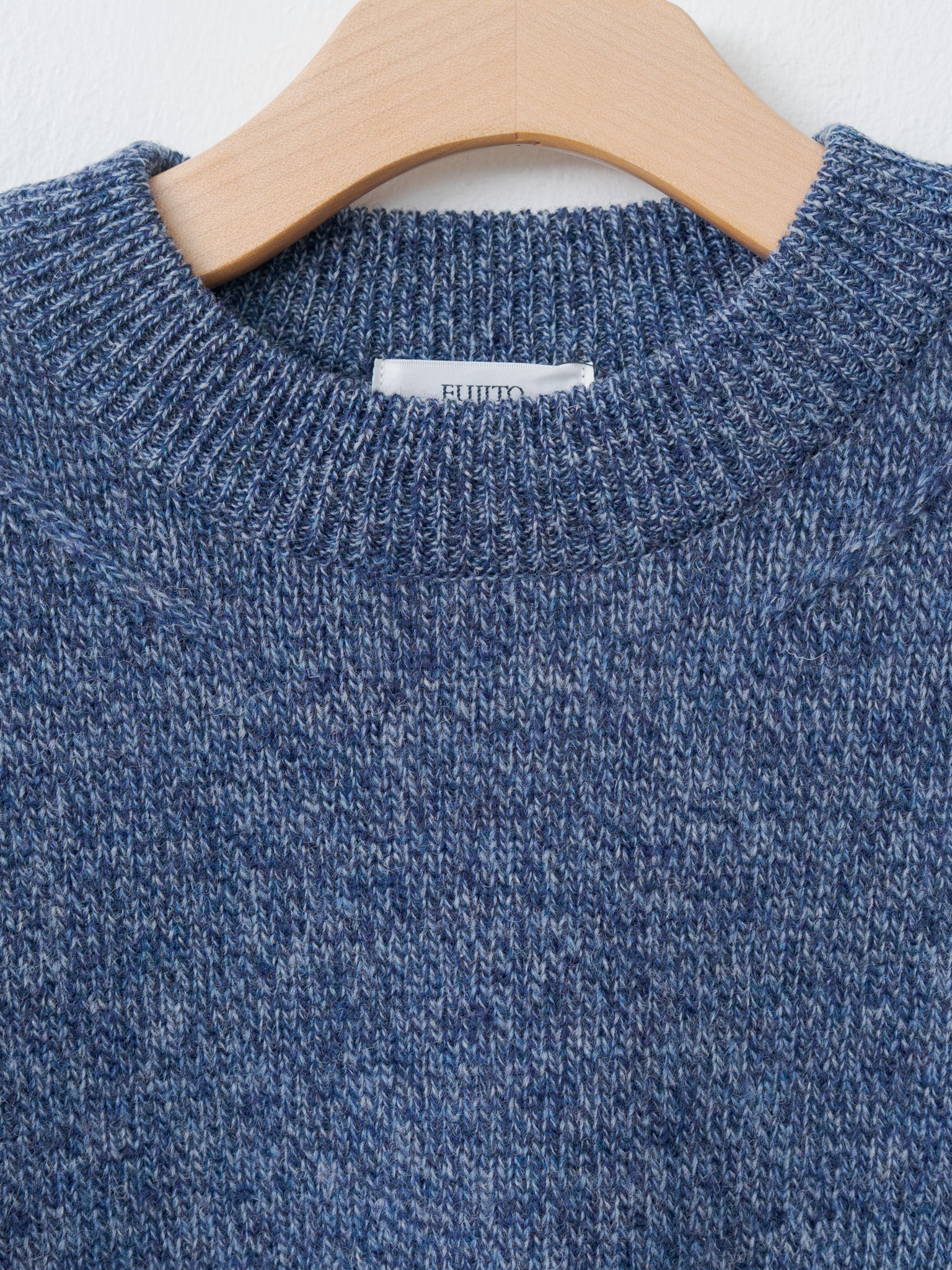 Namu Shop - Fujito C/N Knit Sweater - Mix Blue