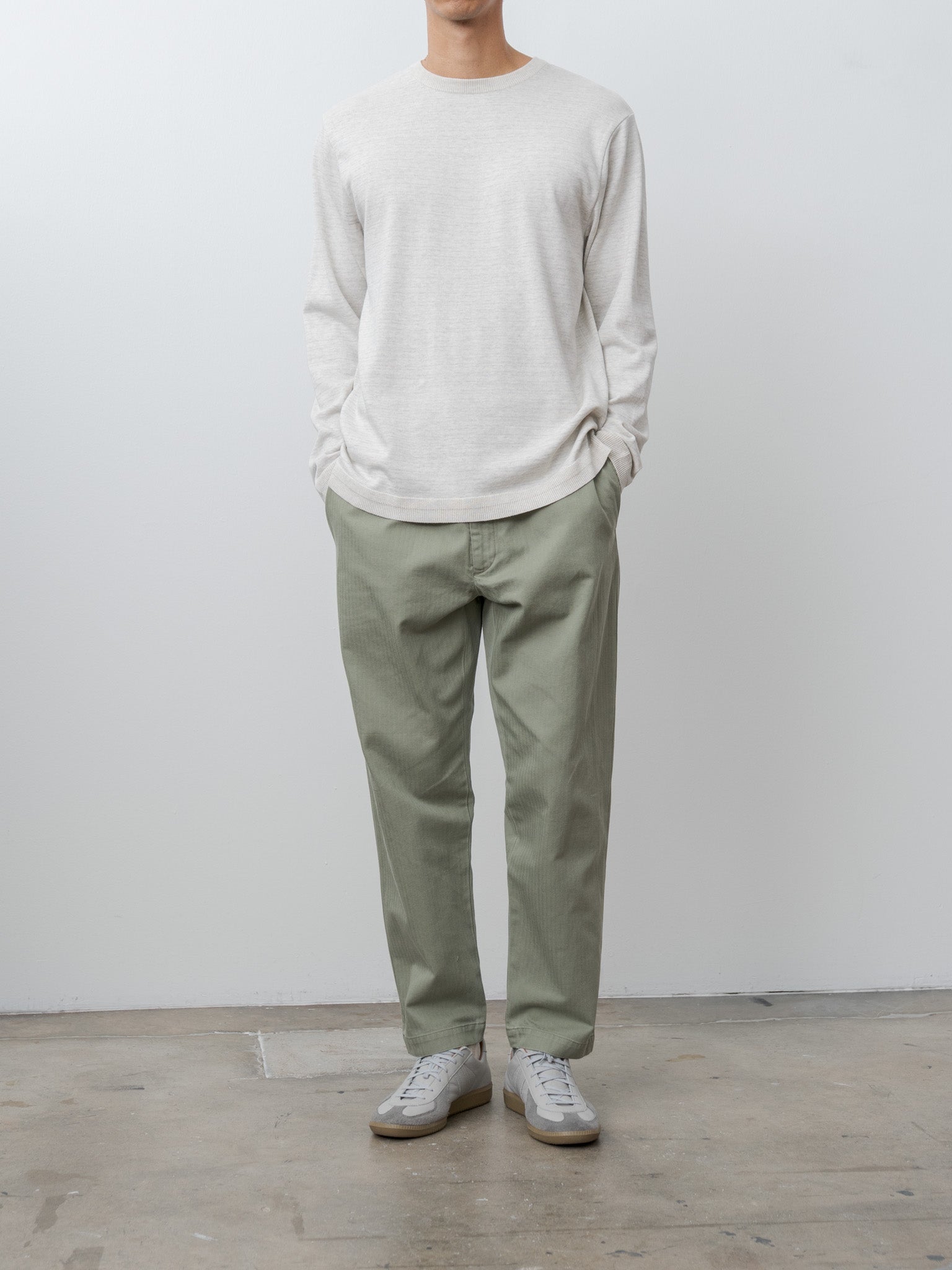 Namu Shop - Fujito Easy Pants - Olive Green