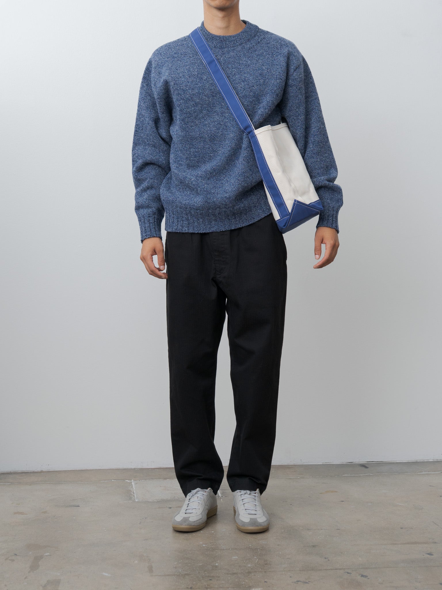 Namu Shop - Tembea Branch Tote Small - Natural/Navy