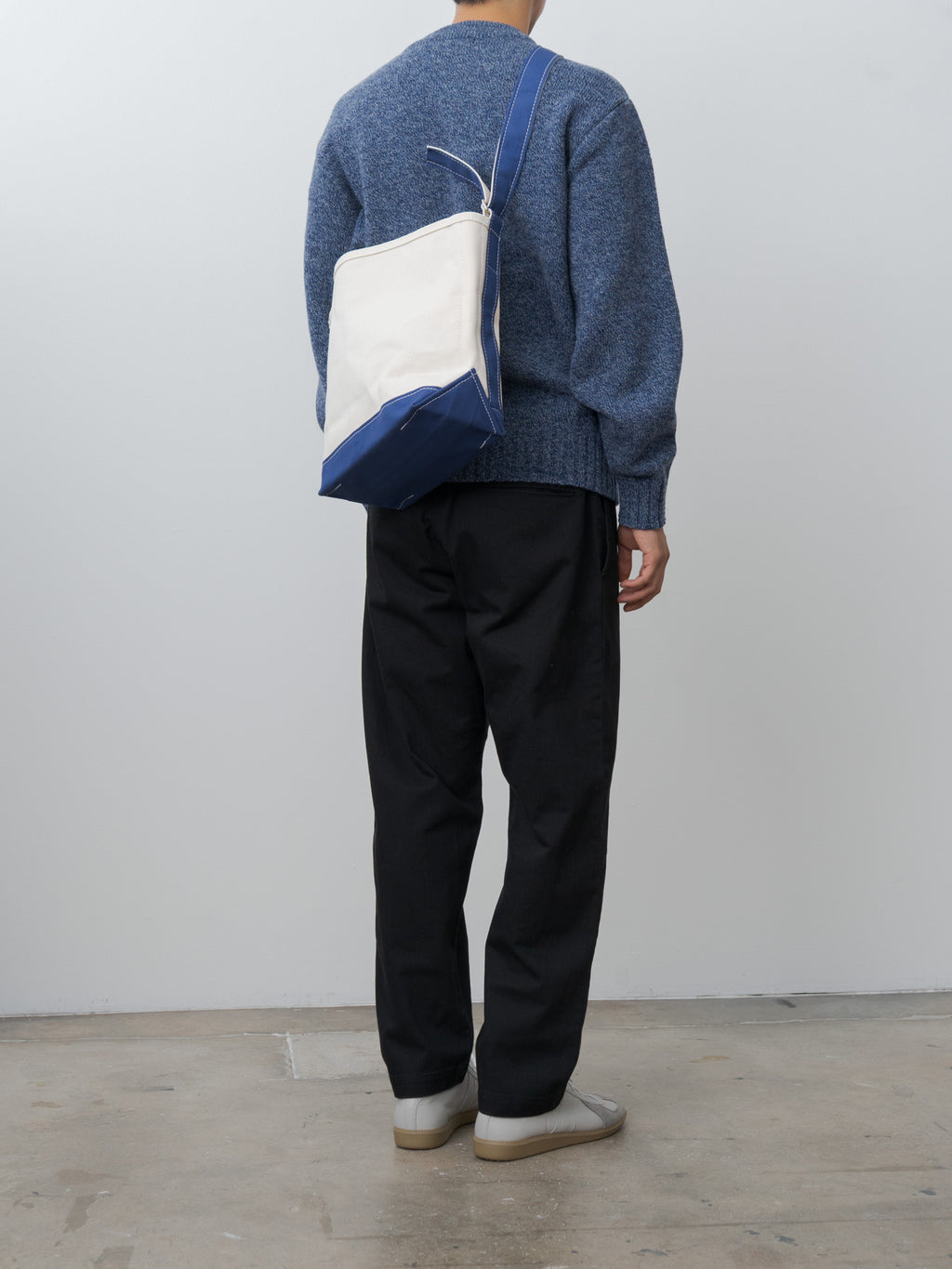 Namu Shop - Tembea Branch Tote Small - Natural/Navy
