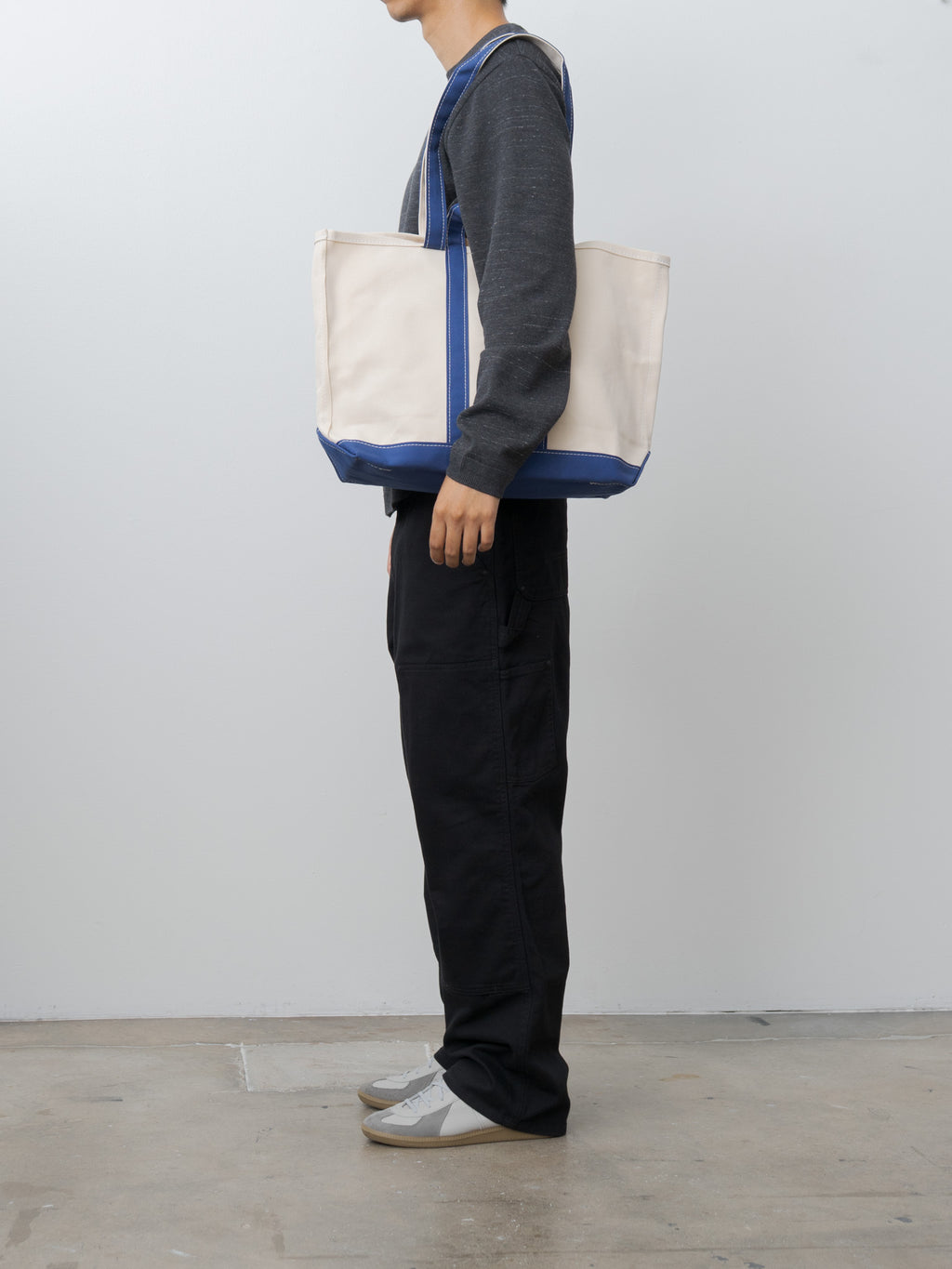 Namu Shop - Tembea Market Tote - Natural/Navy
