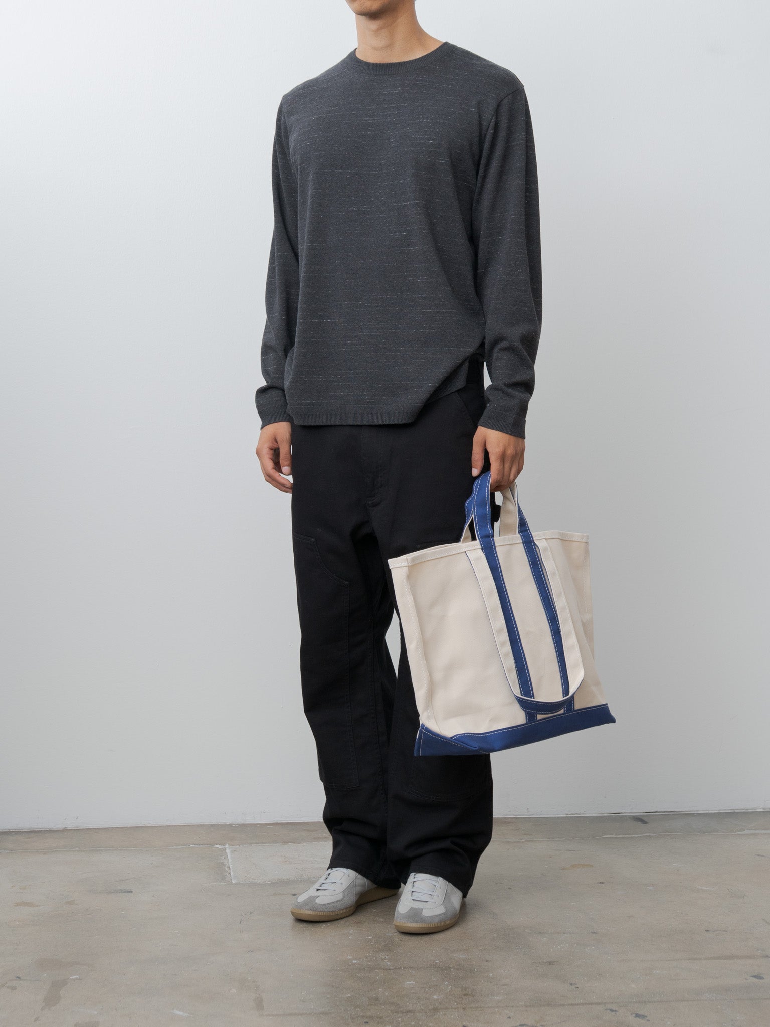 Namu Shop - Tembea Market Tote - Natural/Navy