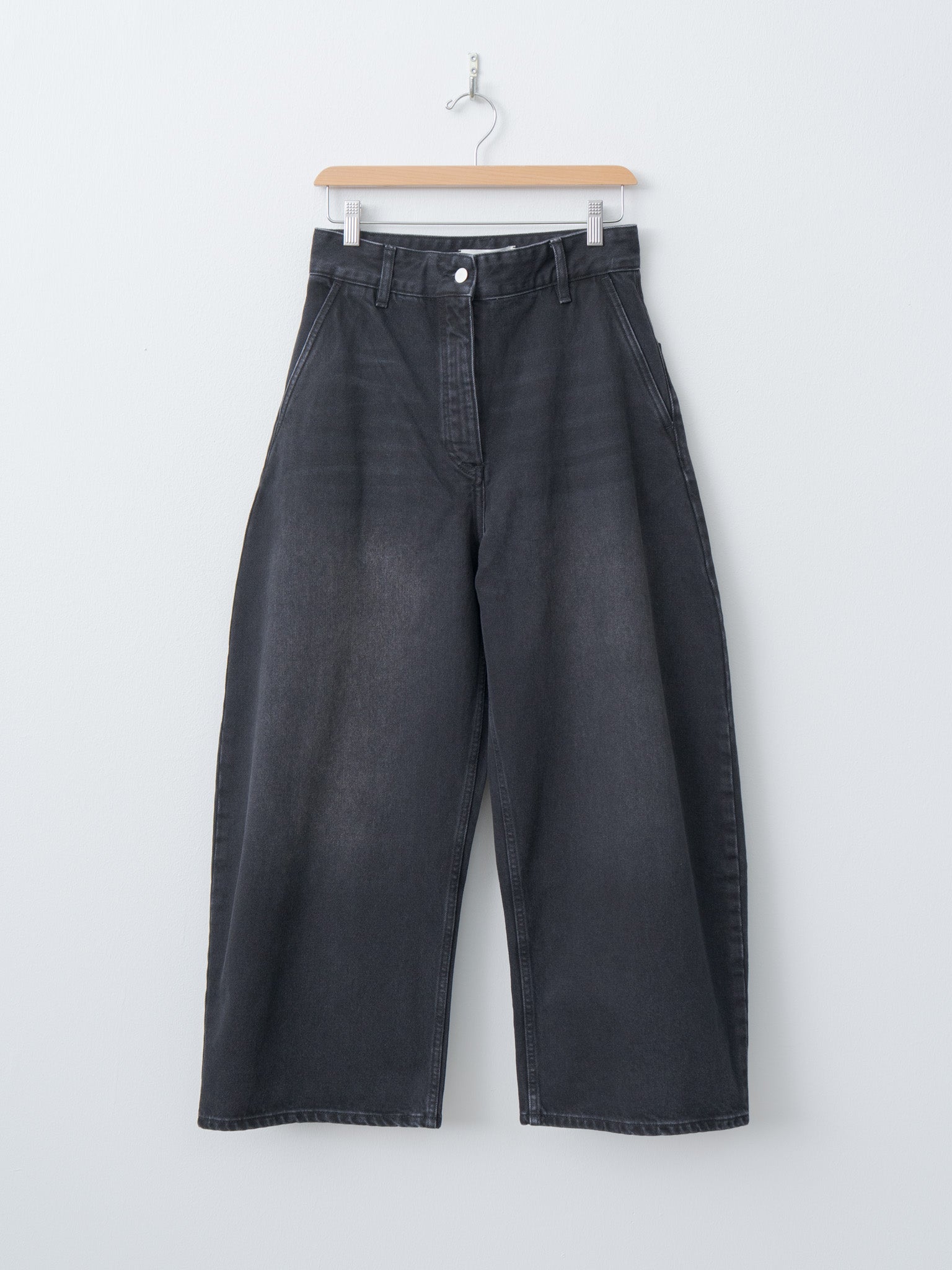 Chalco Wide Crop Pant - Washed Black