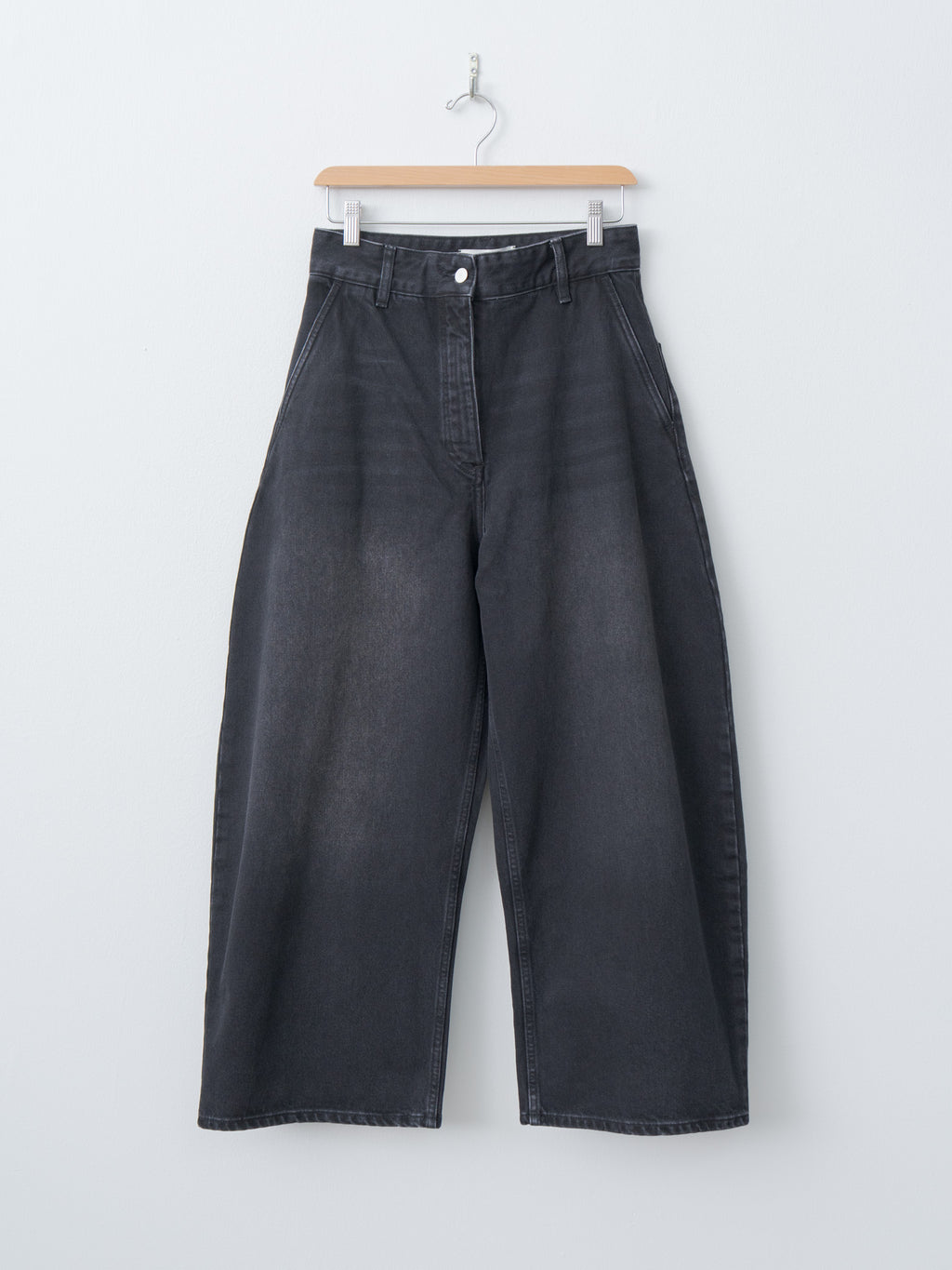 Chalco Wide Crop Pant - Washed Black