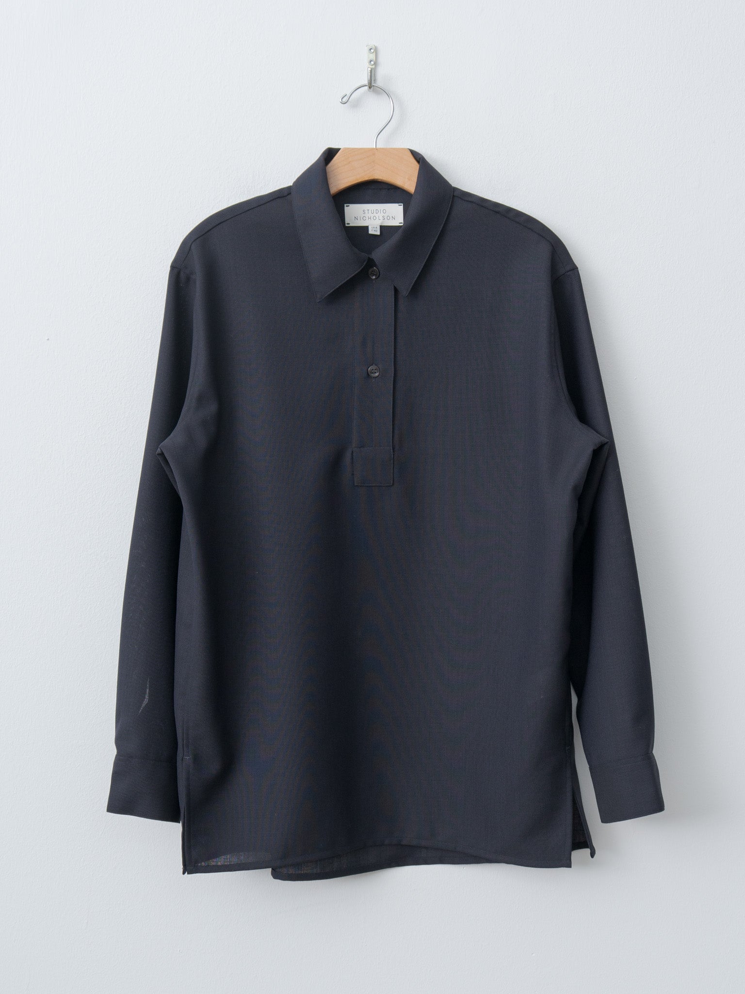 Pinole Half Placket Shirt - Darkest Navy