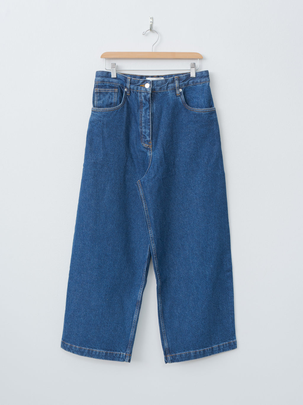 Neive Curved Leg Pant - Indigo Wash