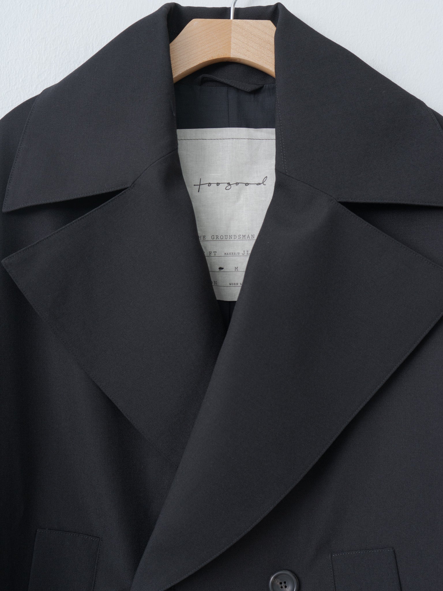 Namu Shop - Toogood The Groundsman Coat - Compact Suiting Flint