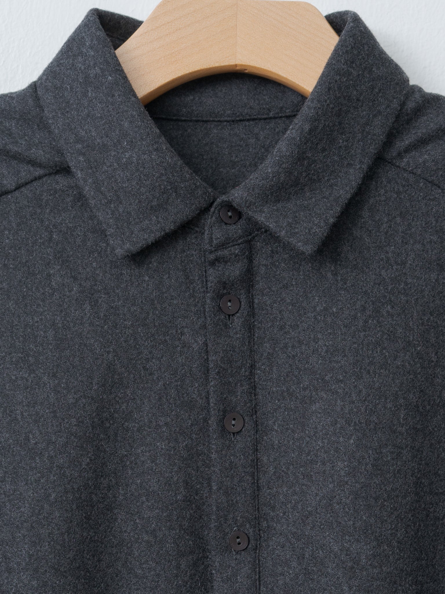 Namu Shop - Toogood The Framer Dress - Wool Cash Flannel Charcoal
