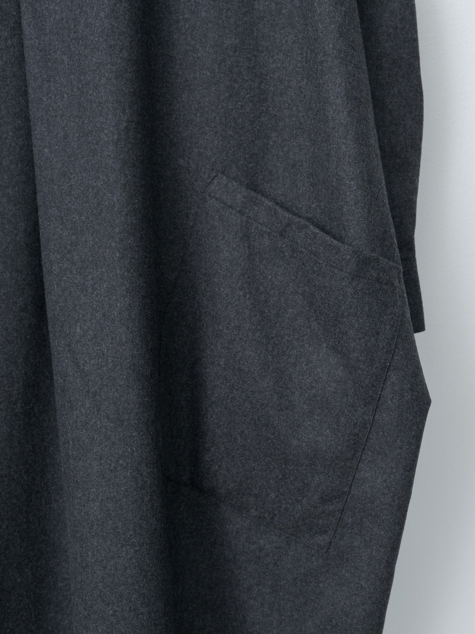 Namu Shop - Toogood The Framer Dress - Wool Cash Flannel Charcoal