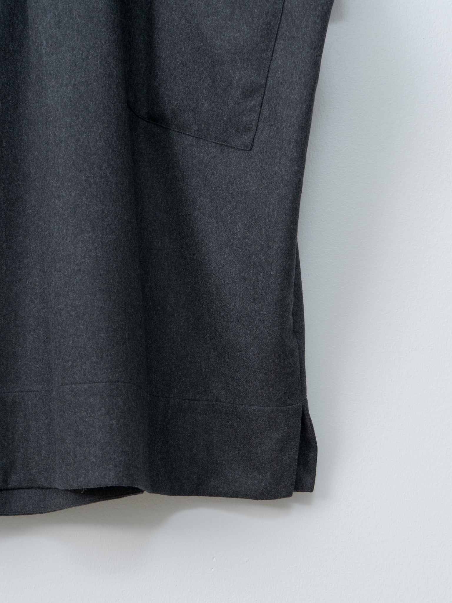 Namu Shop - Toogood The Framer Dress - Wool Cash Flannel Charcoal