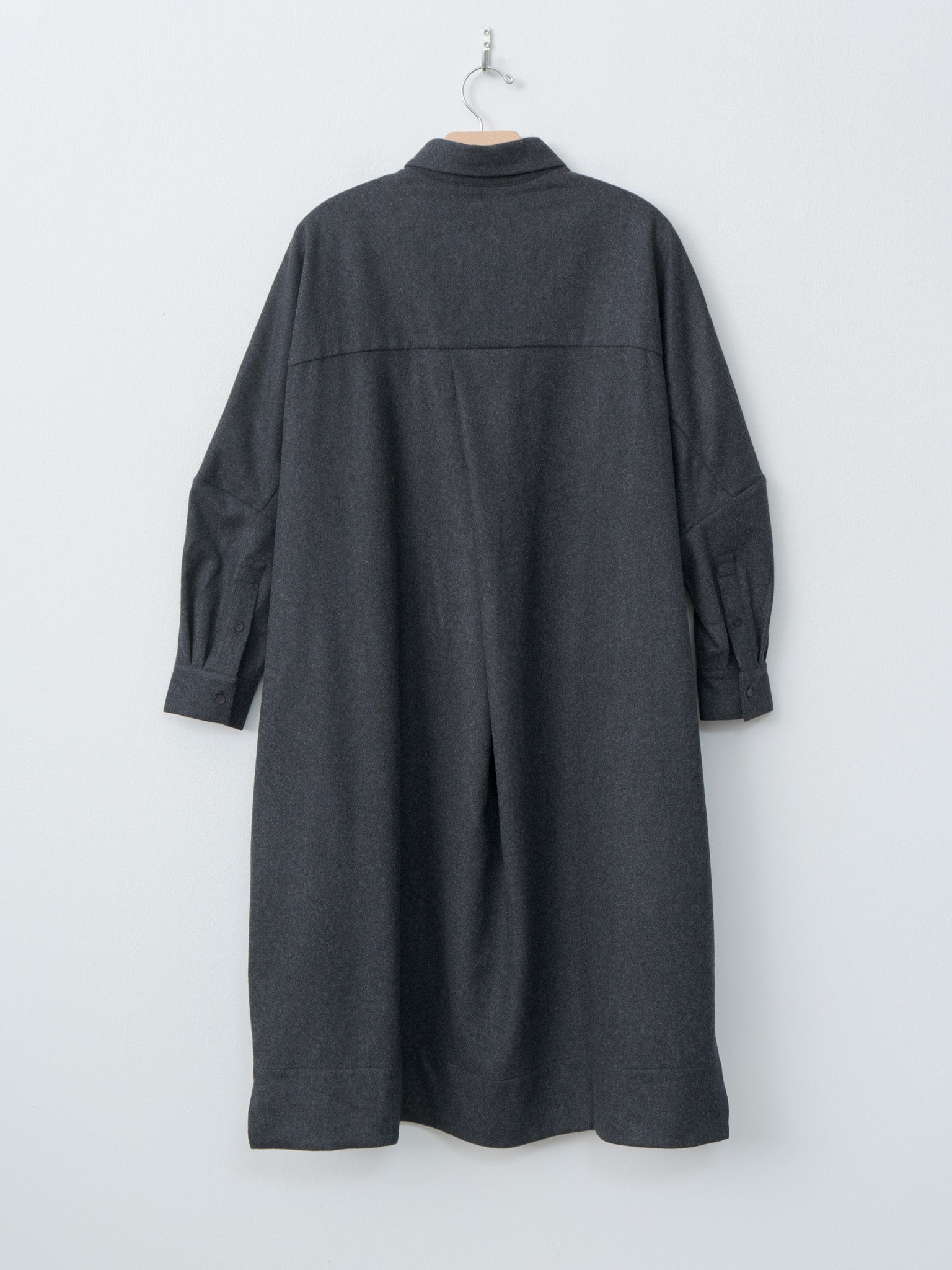 Namu Shop - Toogood The Framer Dress - Wool Cash Flannel Charcoal