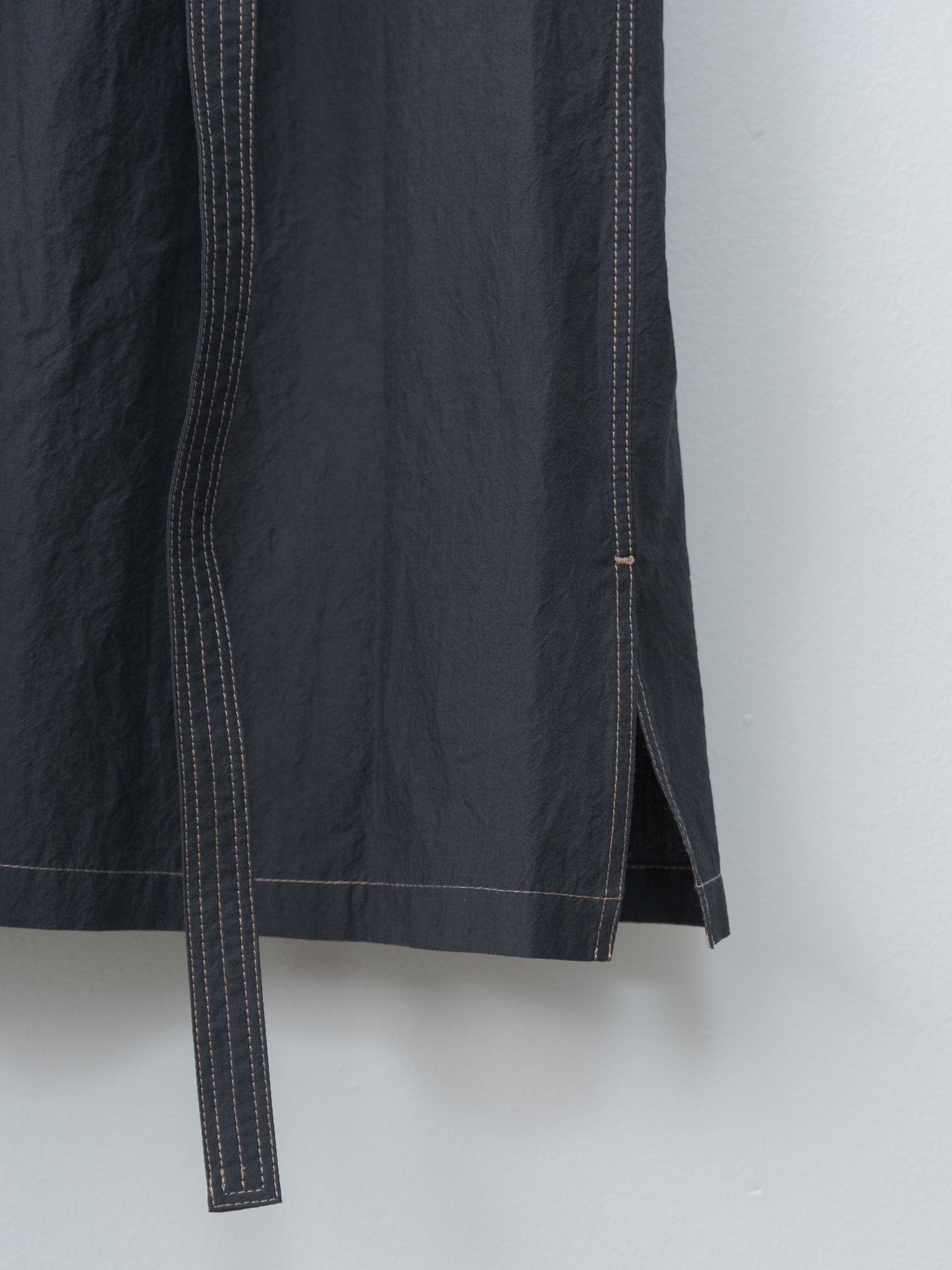 Asymmetrical Shirt Dress - Charcoal