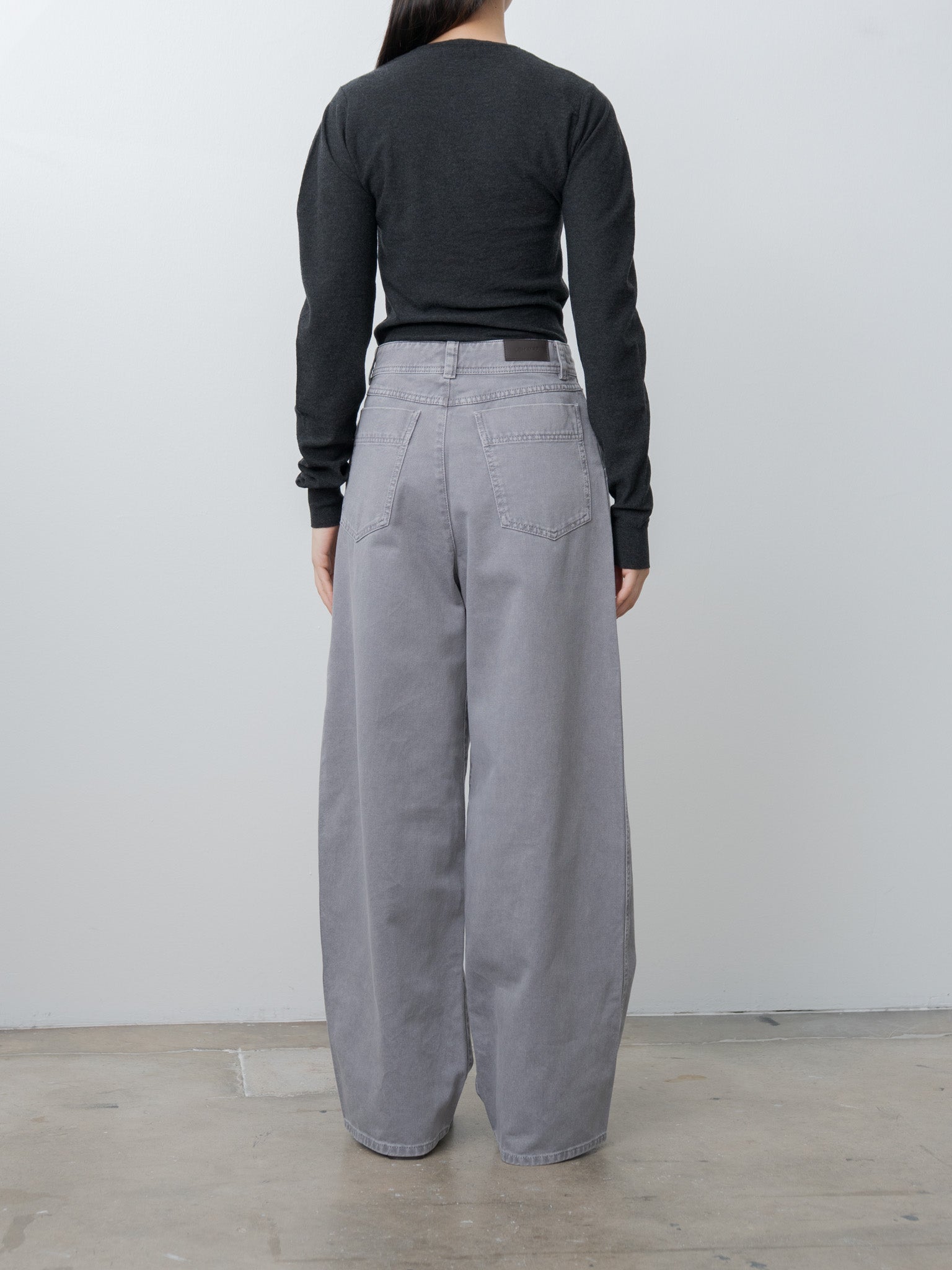 Crew Neck Sweater - Anthracite Melange