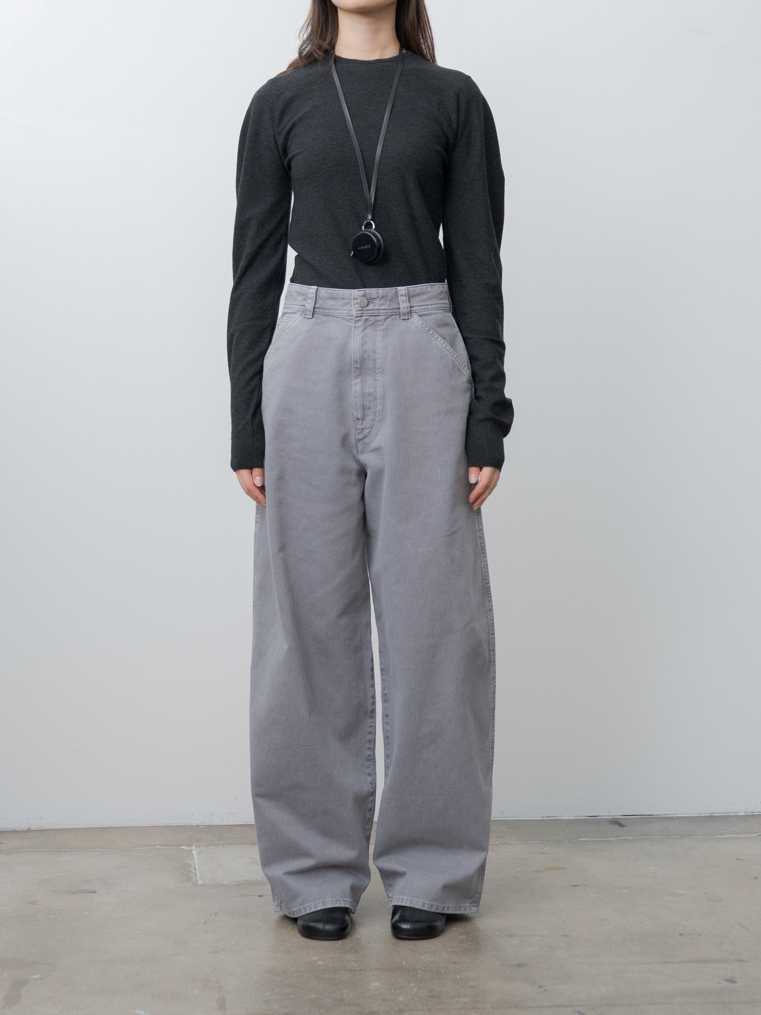 Crew Neck Sweater - Anthracite Melange