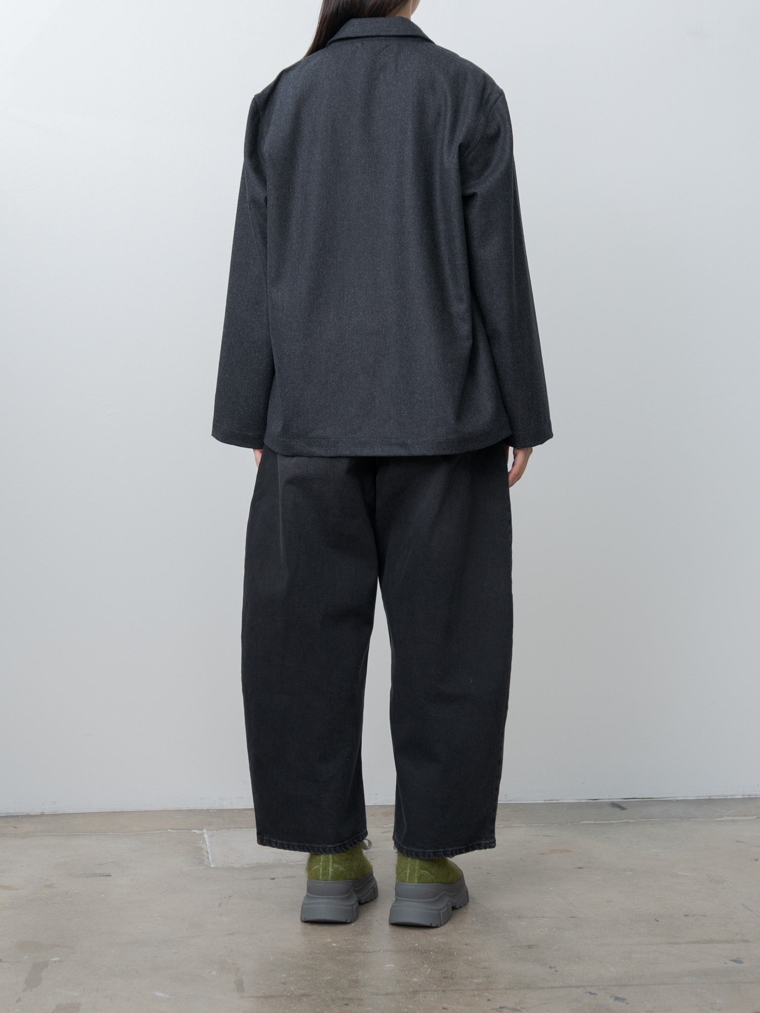 Chalco Wide Crop Pant - Washed Black