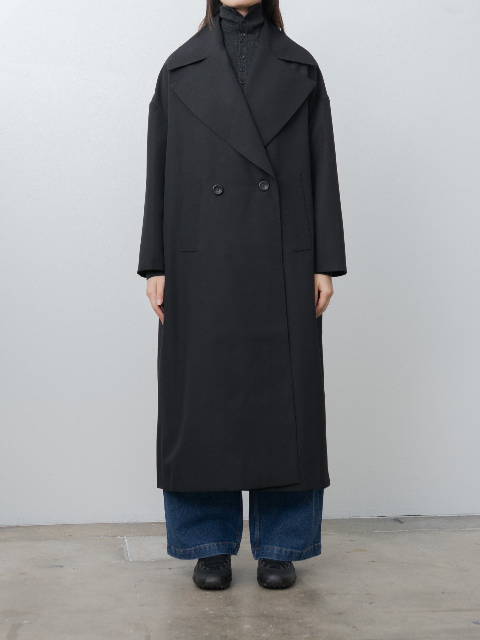 Namu Shop - Toogood The Groundsman Coat - Compact Suiting Flint