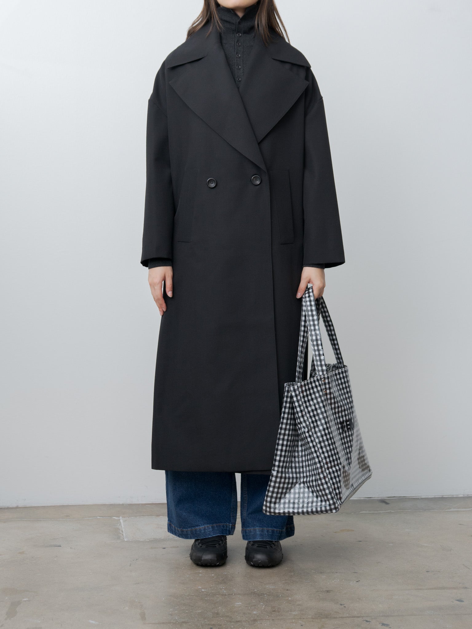Carry Tote - Gingham Black