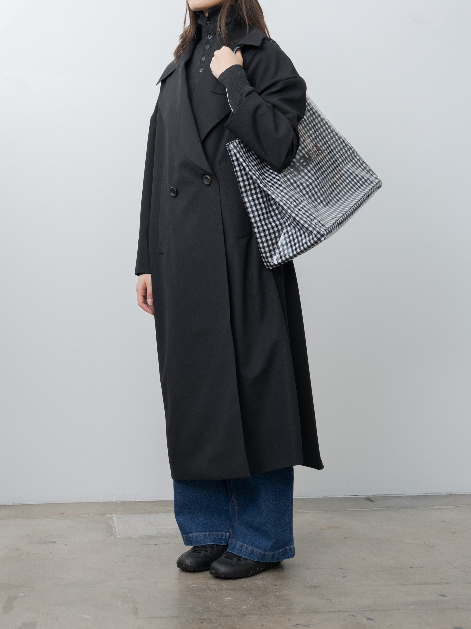 Carry Tote - Gingham Black