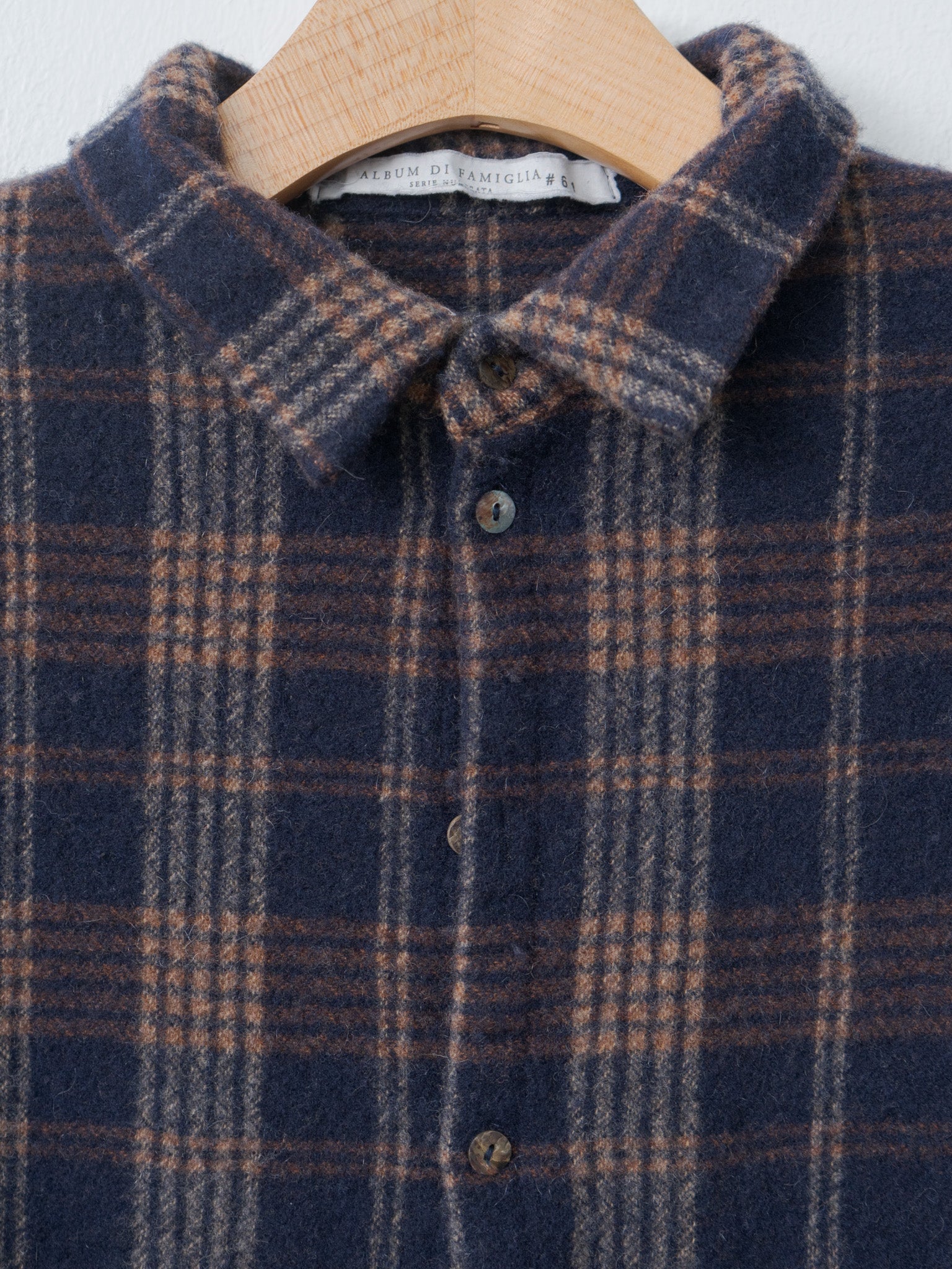 Tartan Soft Collar Shirt - Ink