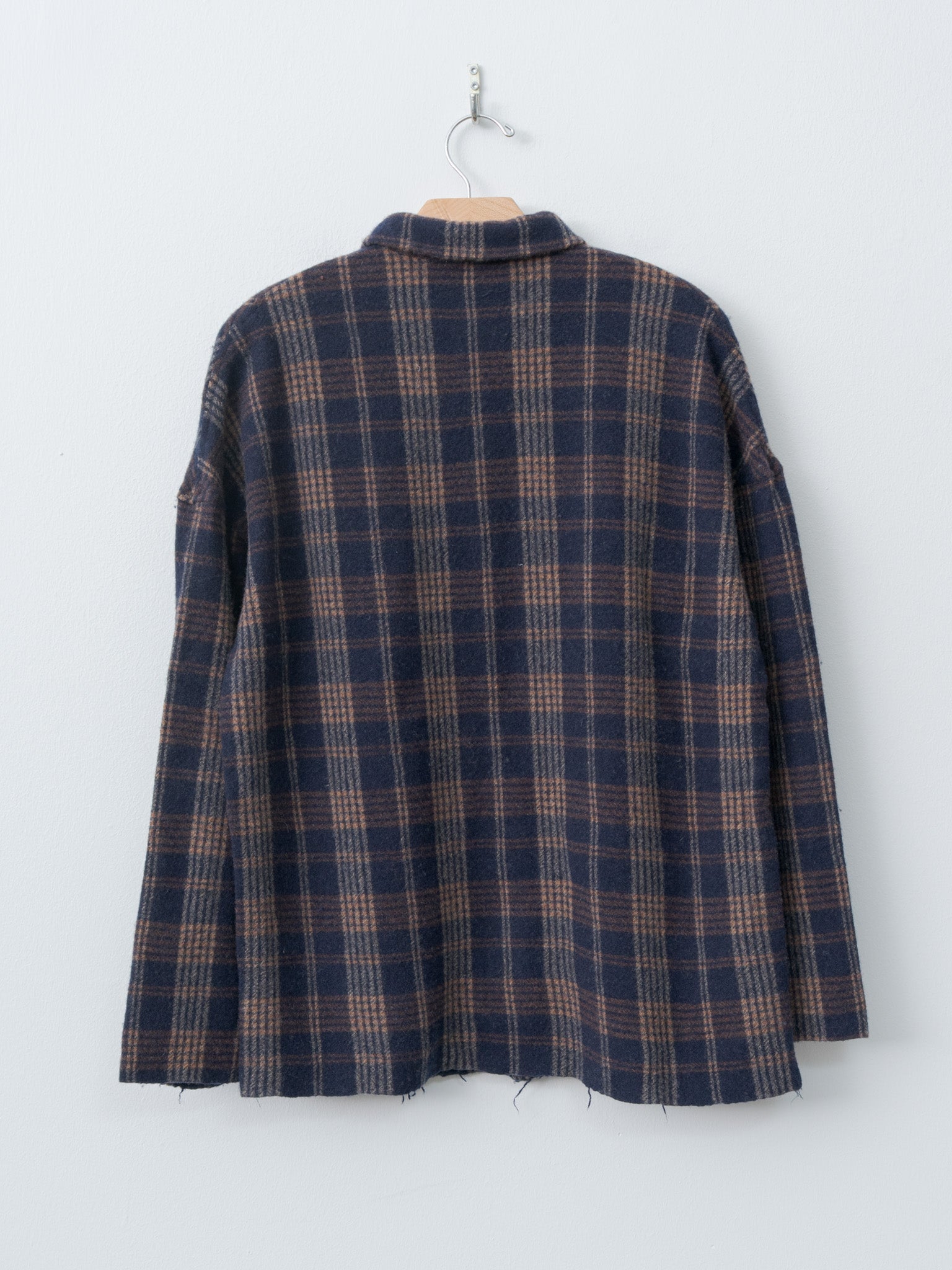 Tartan Soft Collar Shirt - Ink