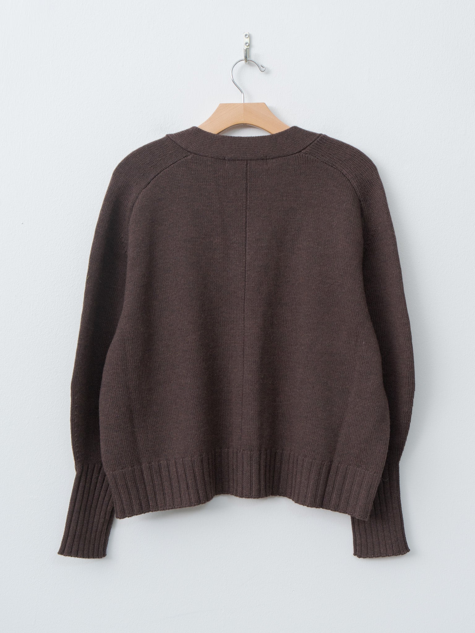 Balloon Sleeve Cardigan - Wood