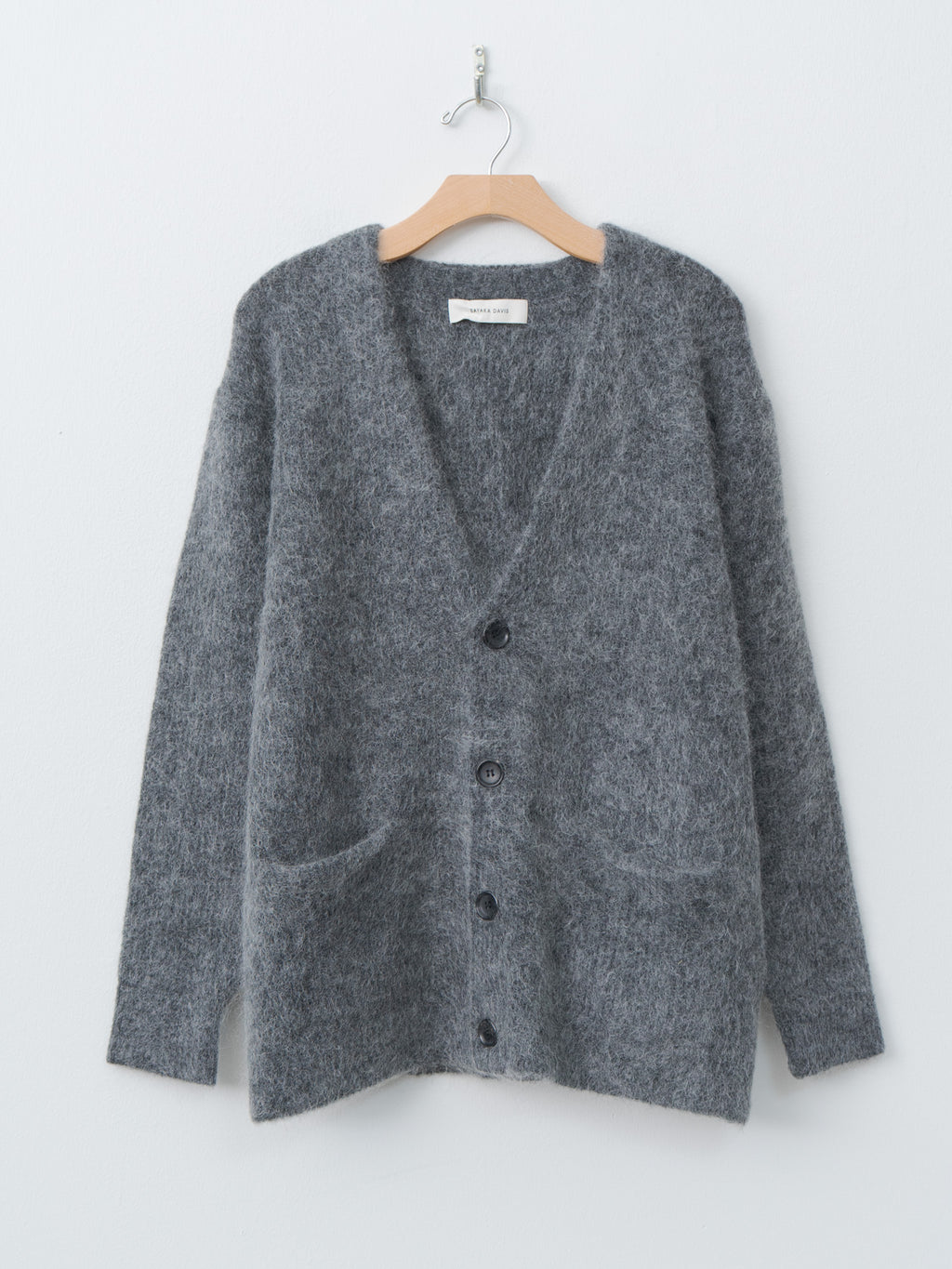 Mohair Cardigan - Charcoal