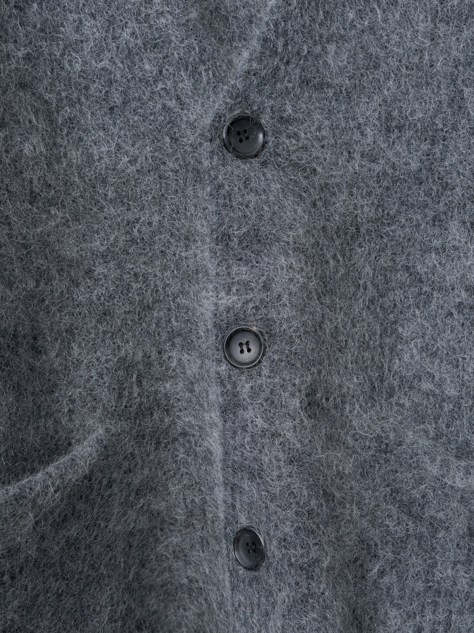 Mohair Cardigan - Charcoal