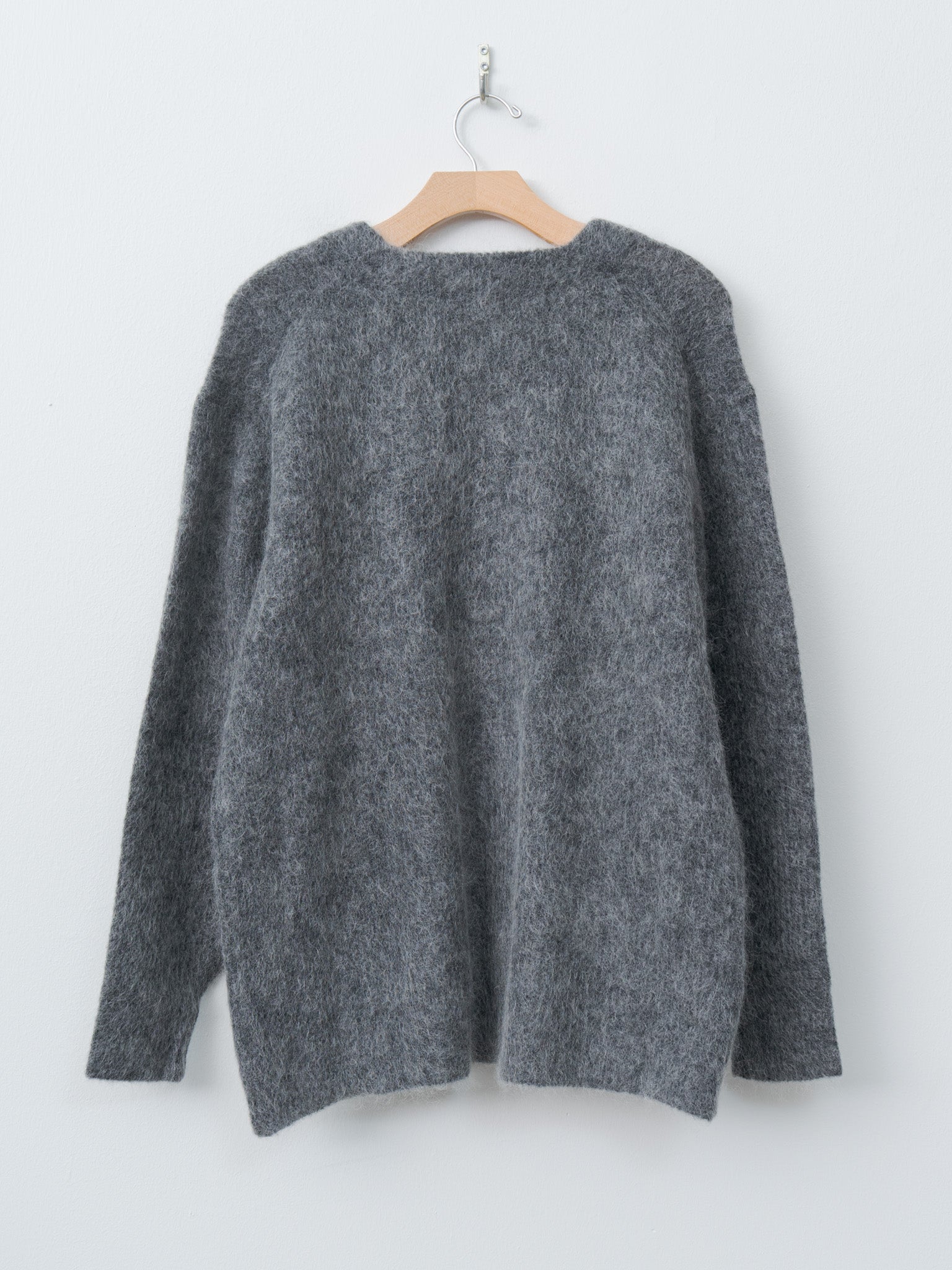 Mohair Cardigan - Charcoal