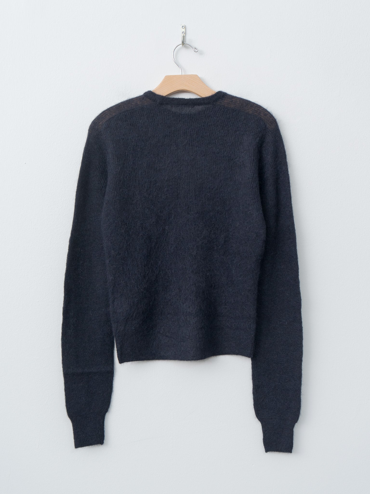 Baby Suri Alpaca Sheer Knit P/O - Navy