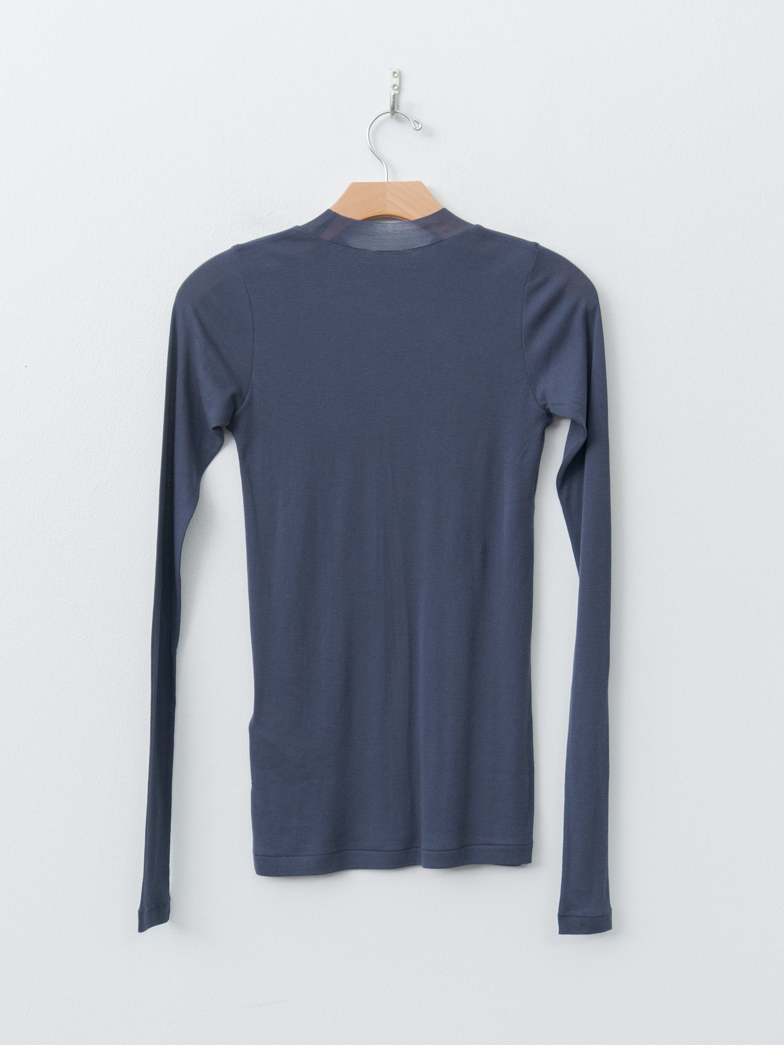 Super High Gauge Sheer Rib L/S Tee - Navy