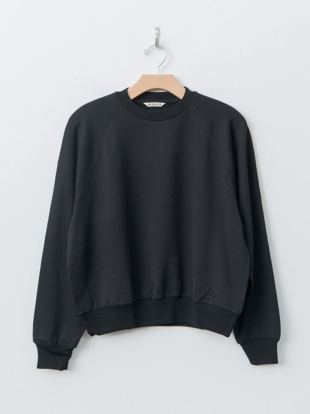Light Wool Sweat P/O - Black