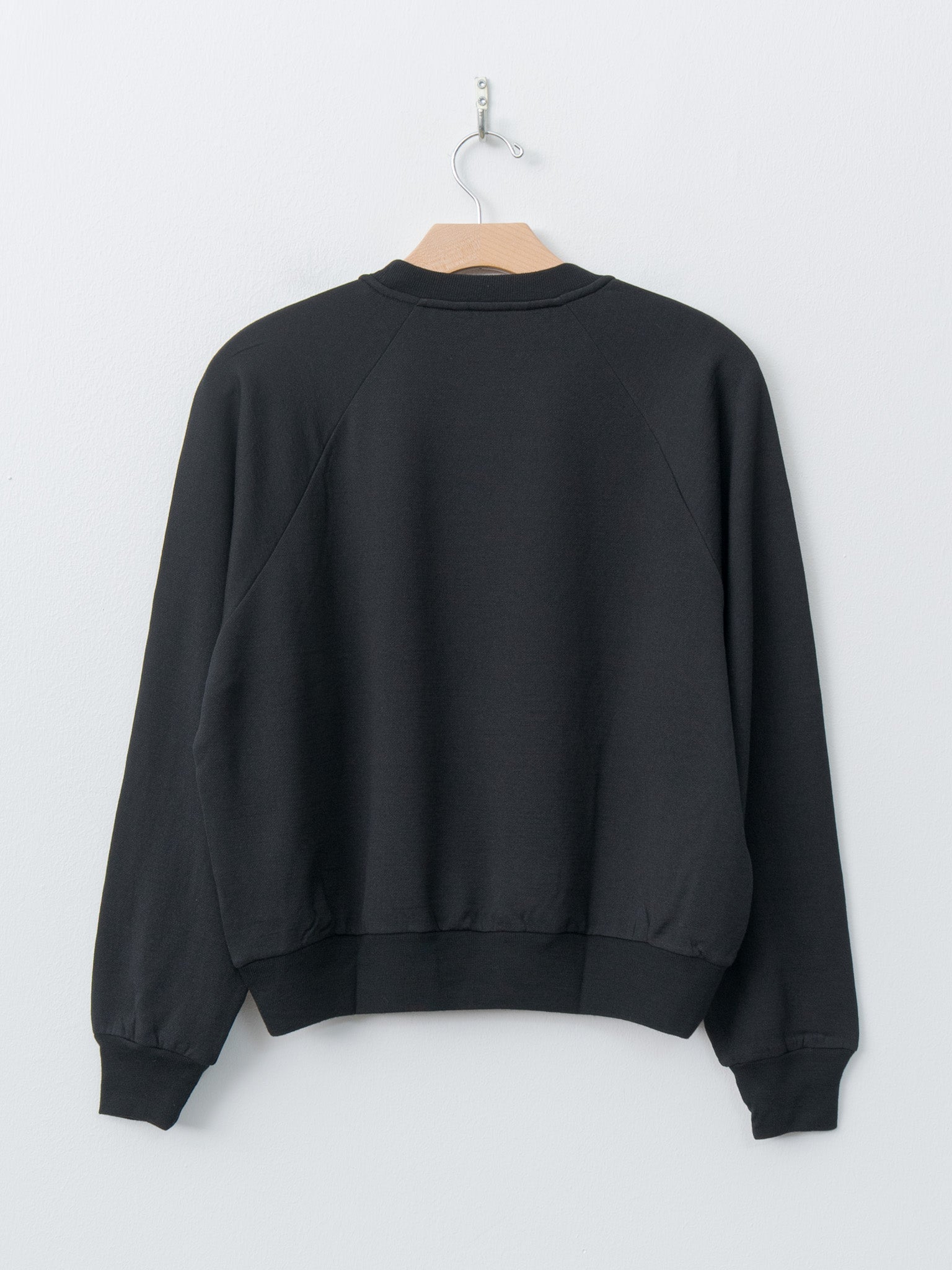 Light Wool Sweat P/O - Black