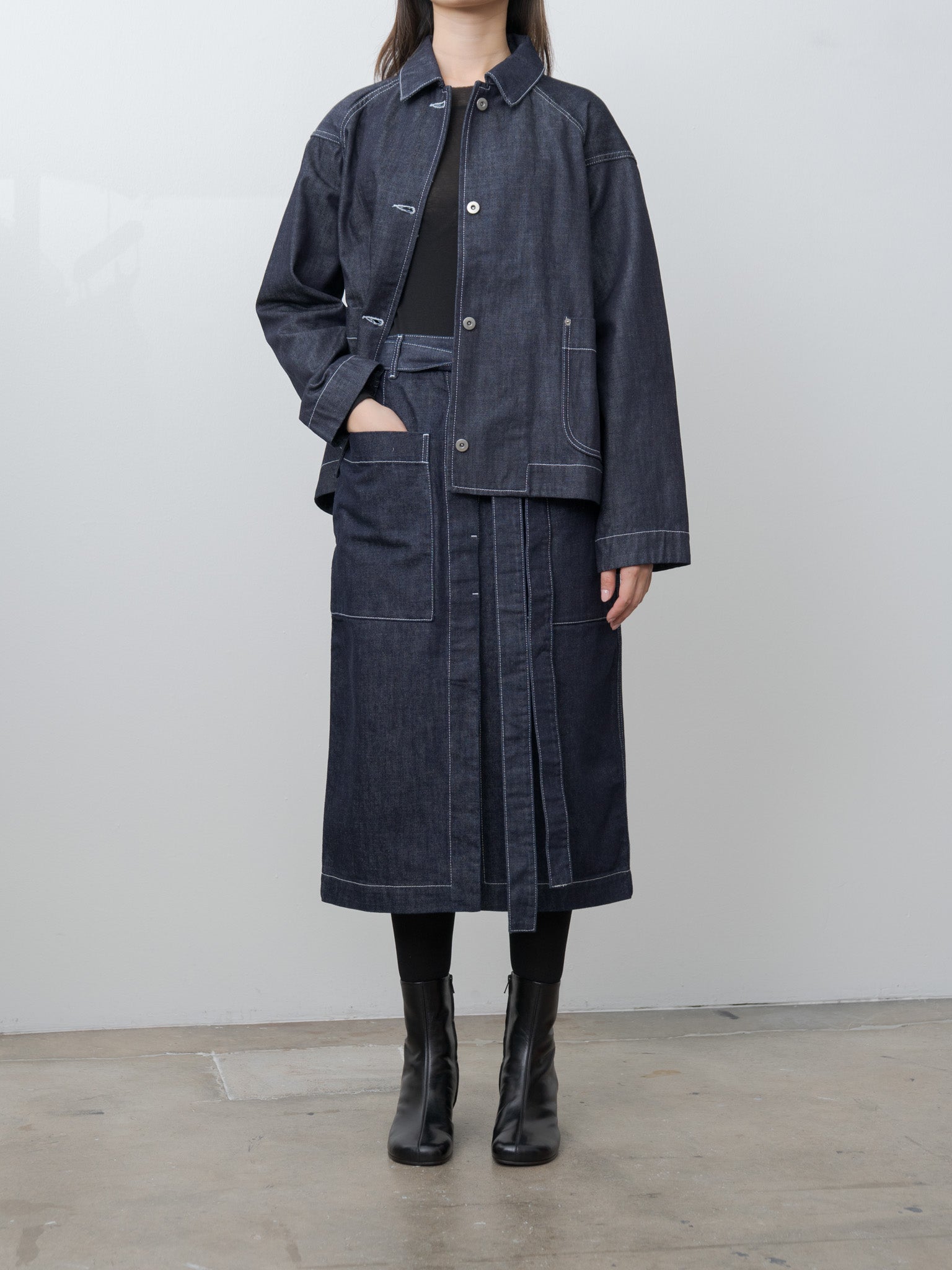 Mia Skirt DENIM - Dark Indigo