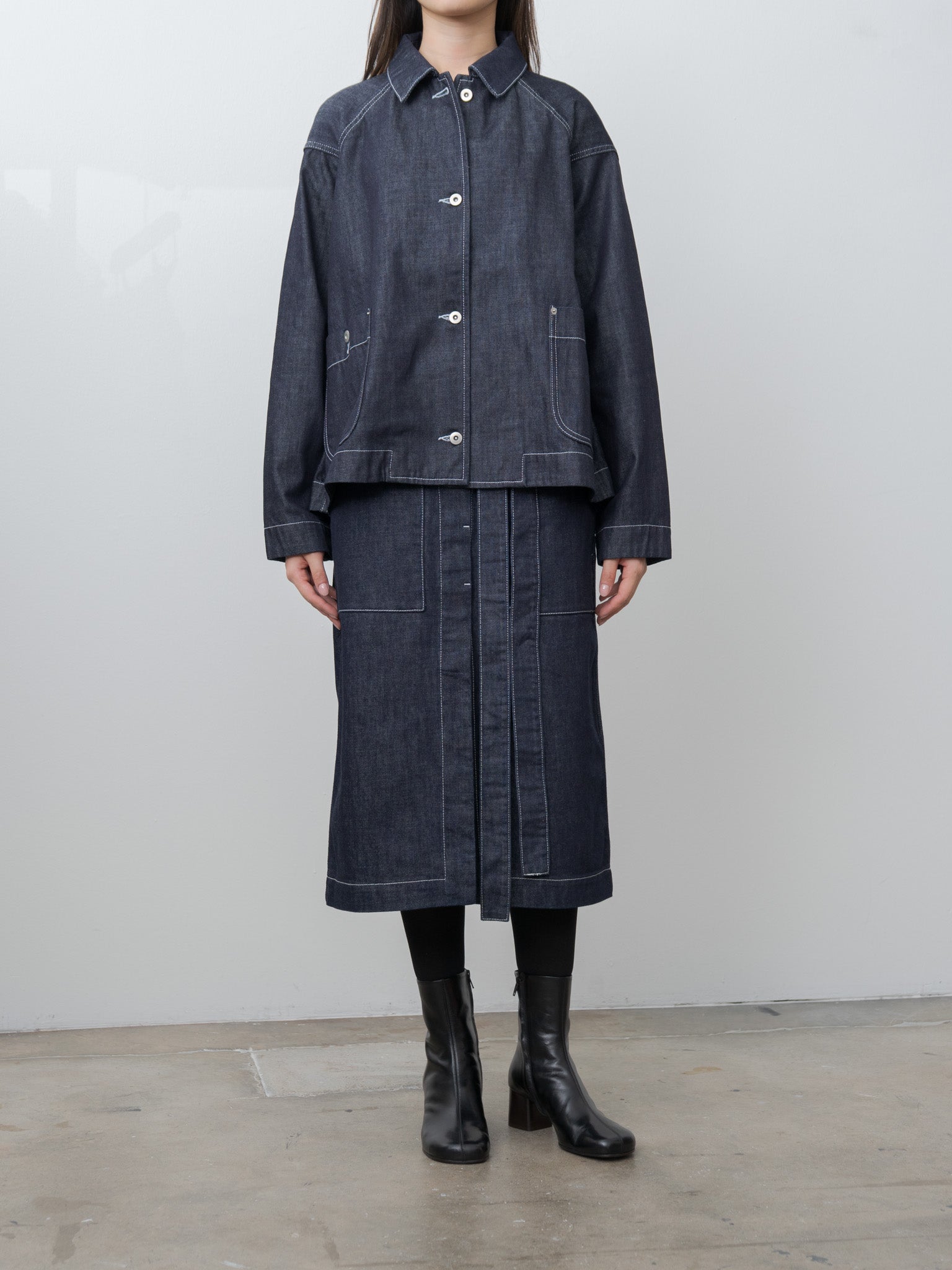 Drays Travail Jacket DENIM - Dark Indigo