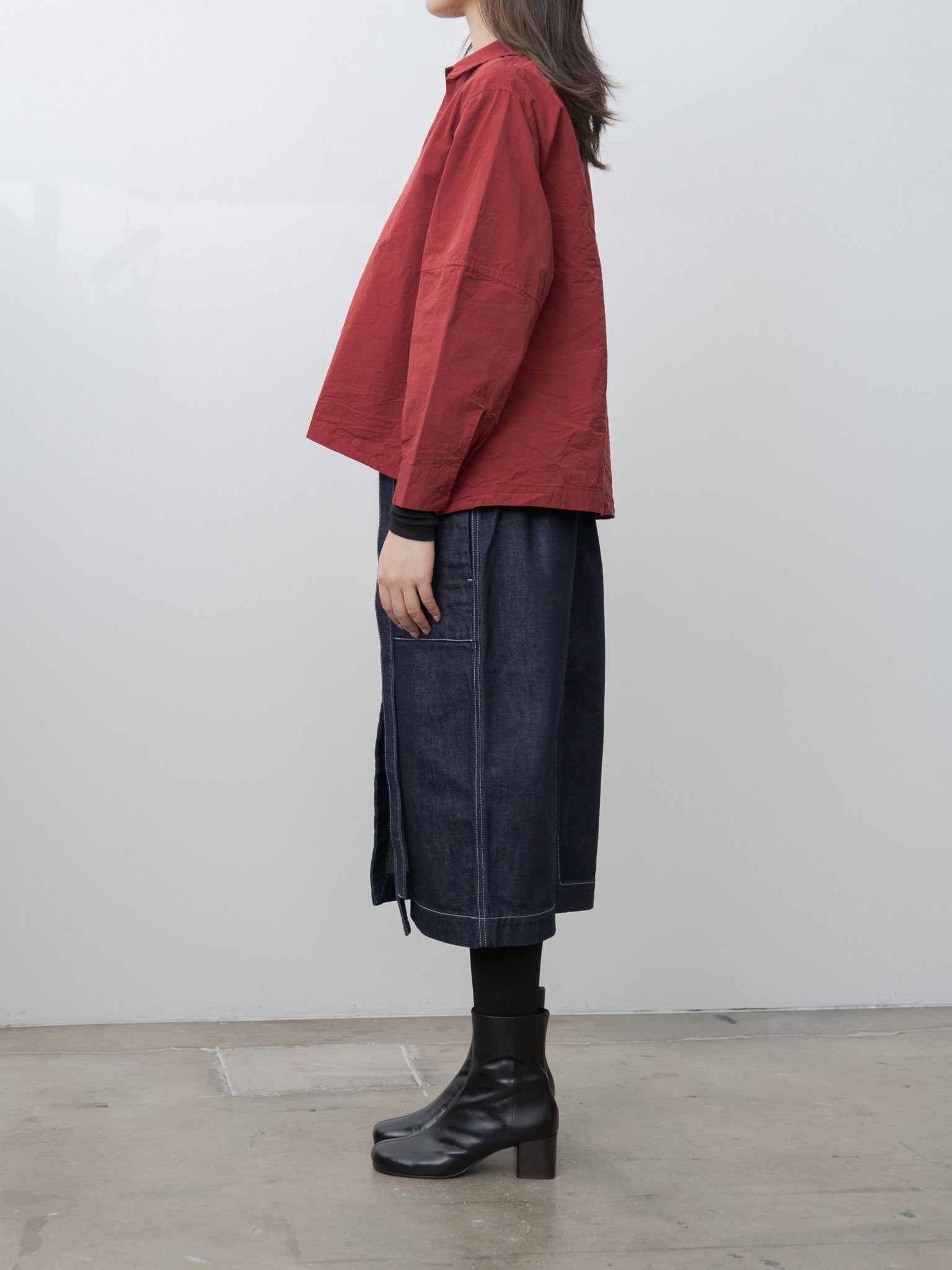 Elena Shirt PAPER COT - Rusty