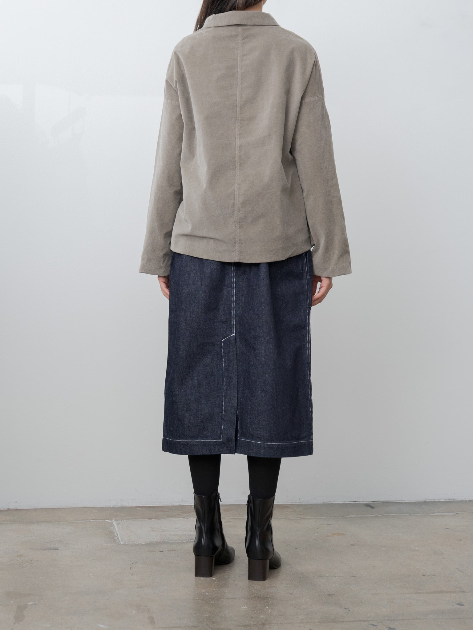 Shirt Loose Blazer V - Marron Glace
