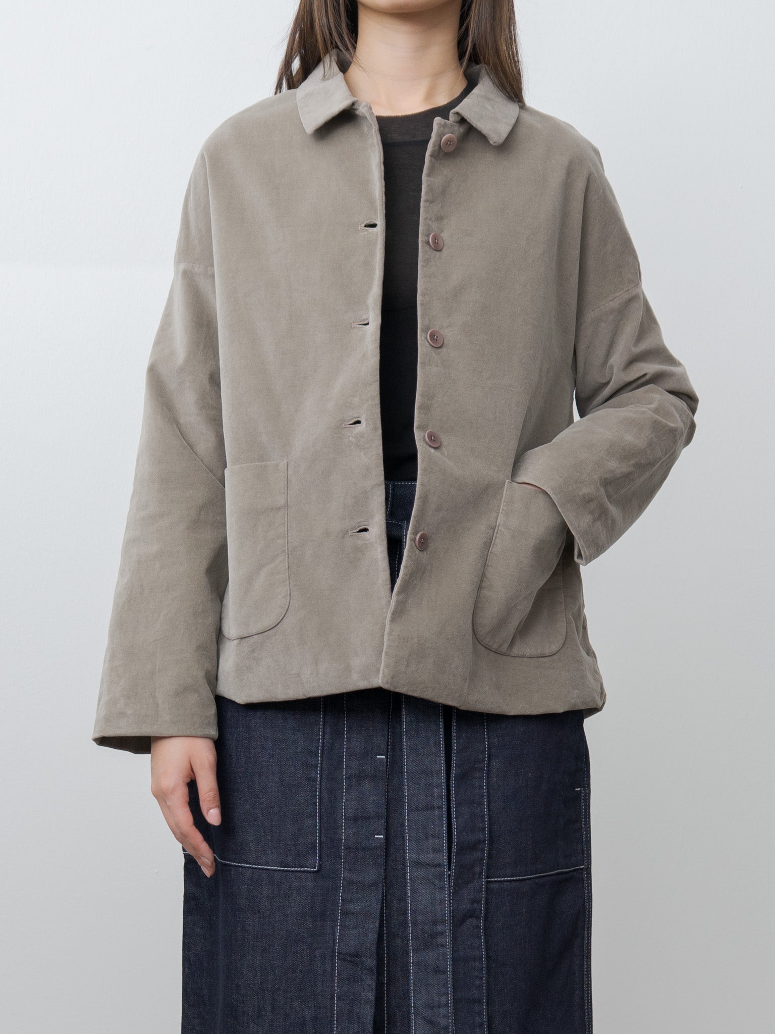 Shirt Loose Blazer V - Marron Glace