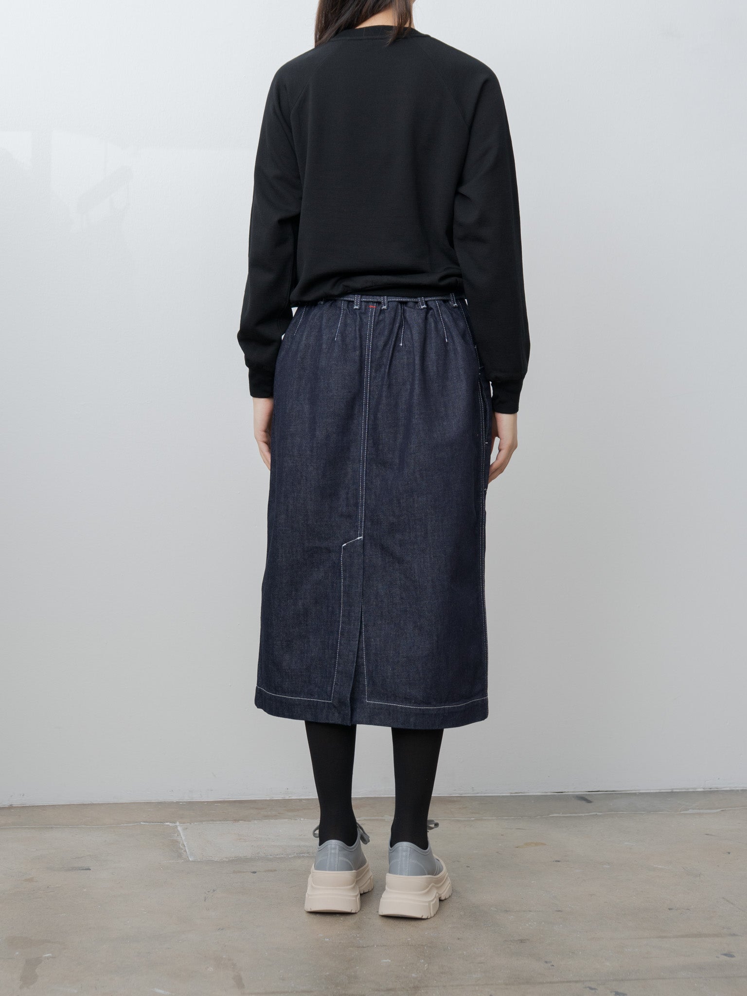 Light Wool Sweat P/O - Black